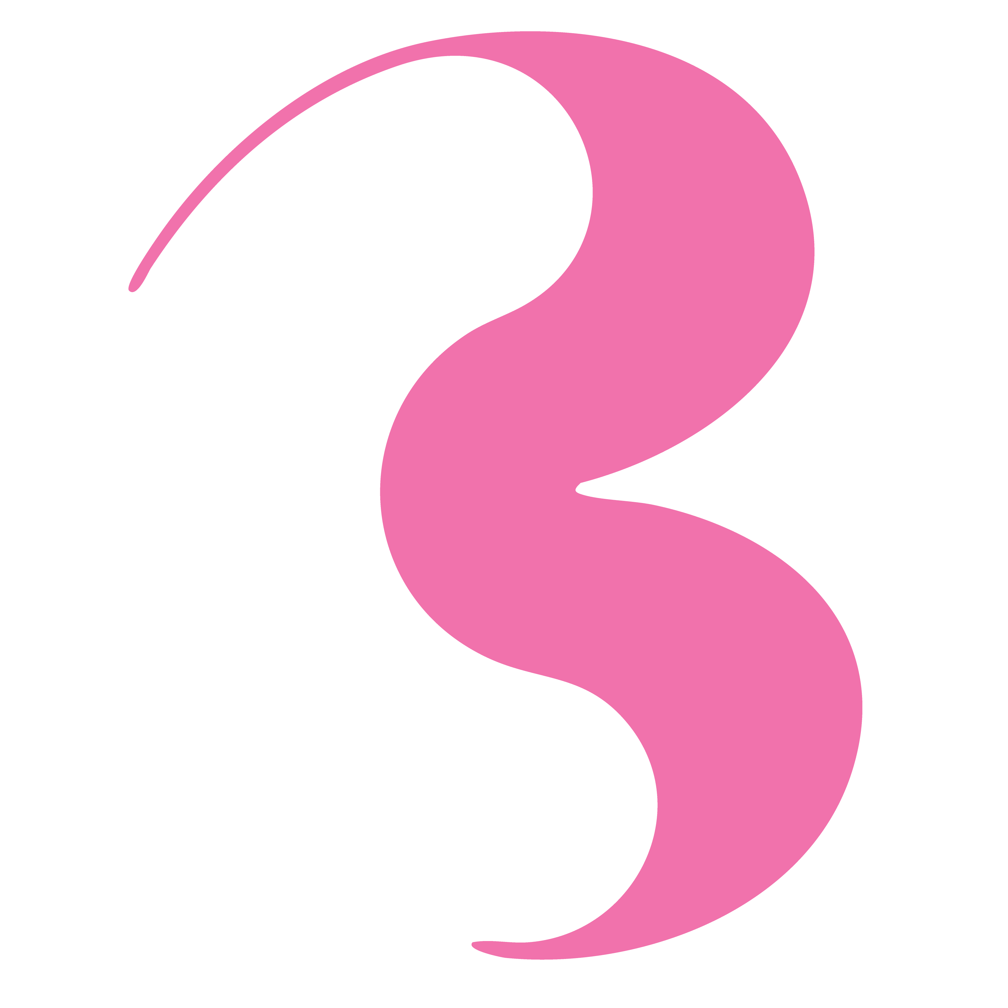 Calla Lily Rainwater logo; a "C" cut out of a rounded shape which makes an "R"
