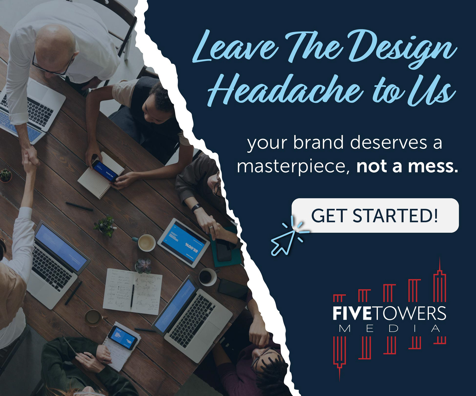 Five Towers Media Ad - Adobe Photoshop