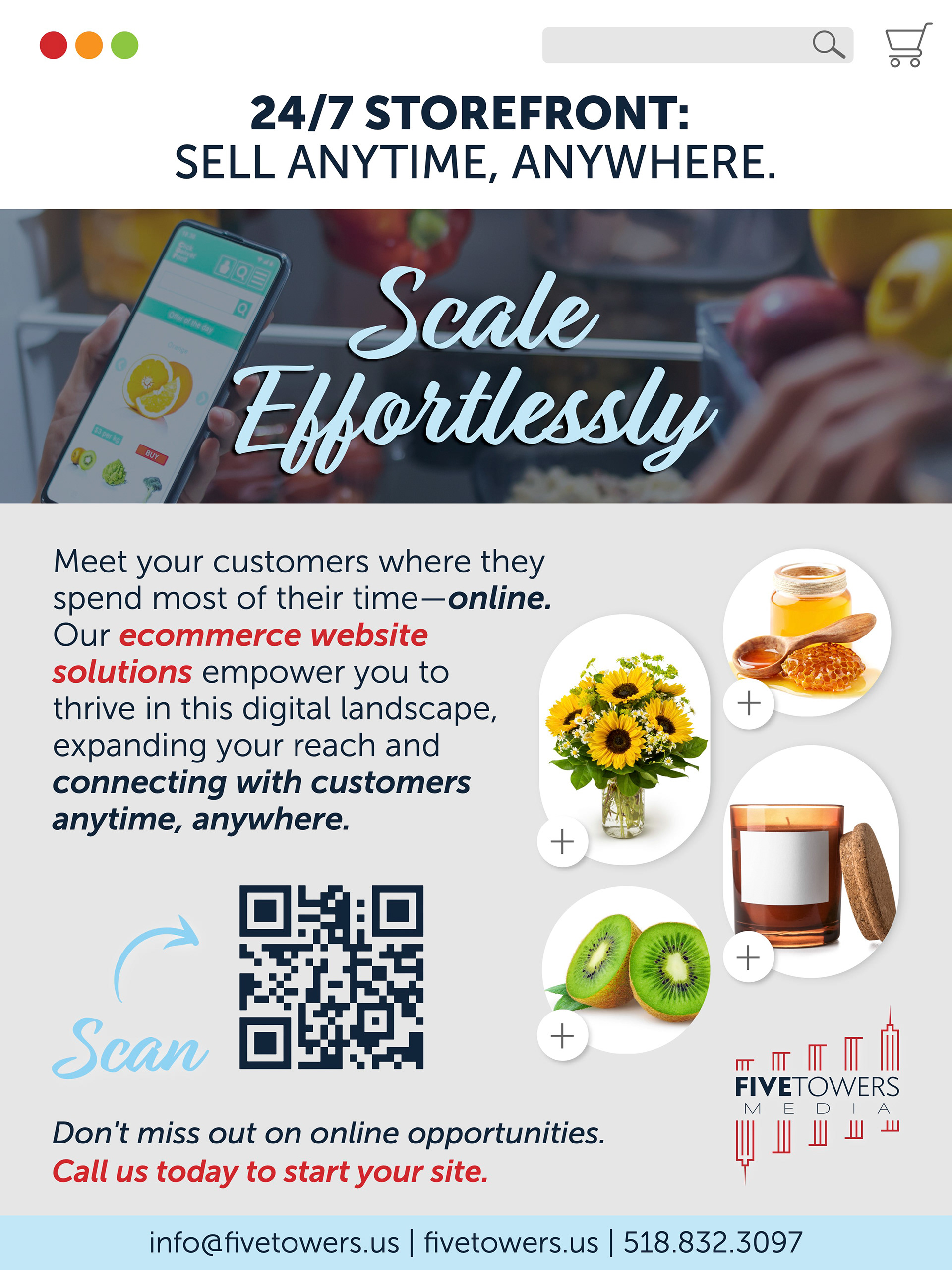 Five Towers Media Ad - Adobe Illustrator