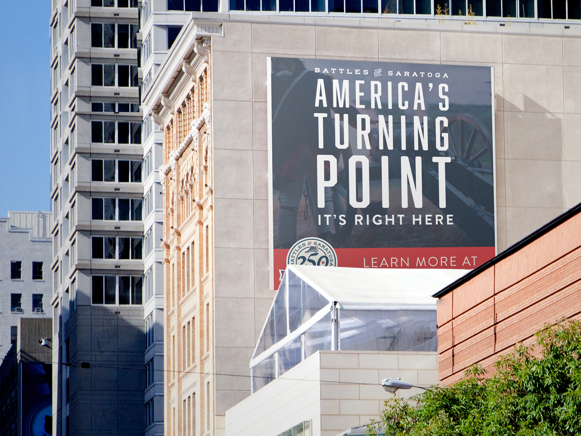 Saratoga 250 - Building Banner