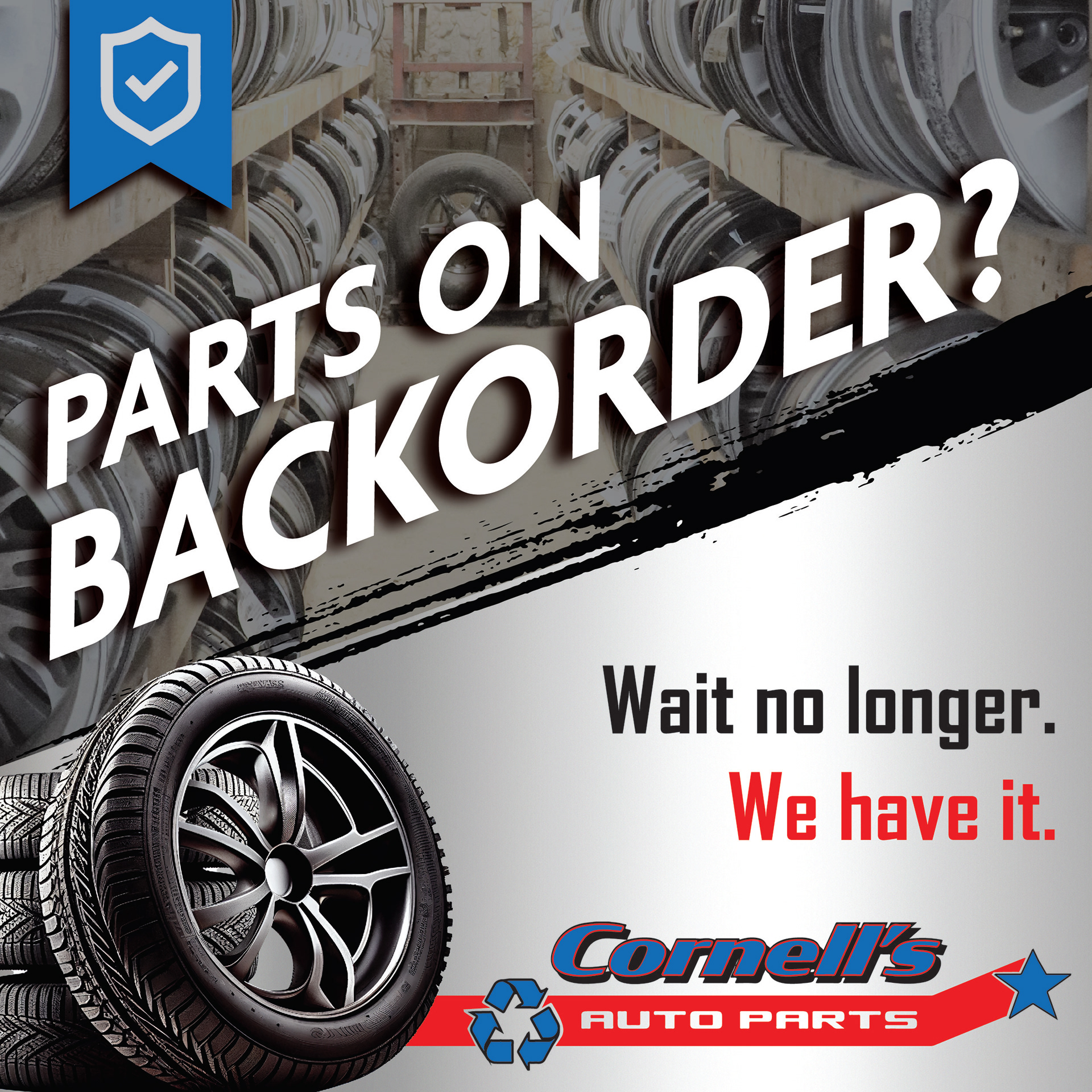 Cornell's Used Auto Parts Ad - Adobe Illustrator