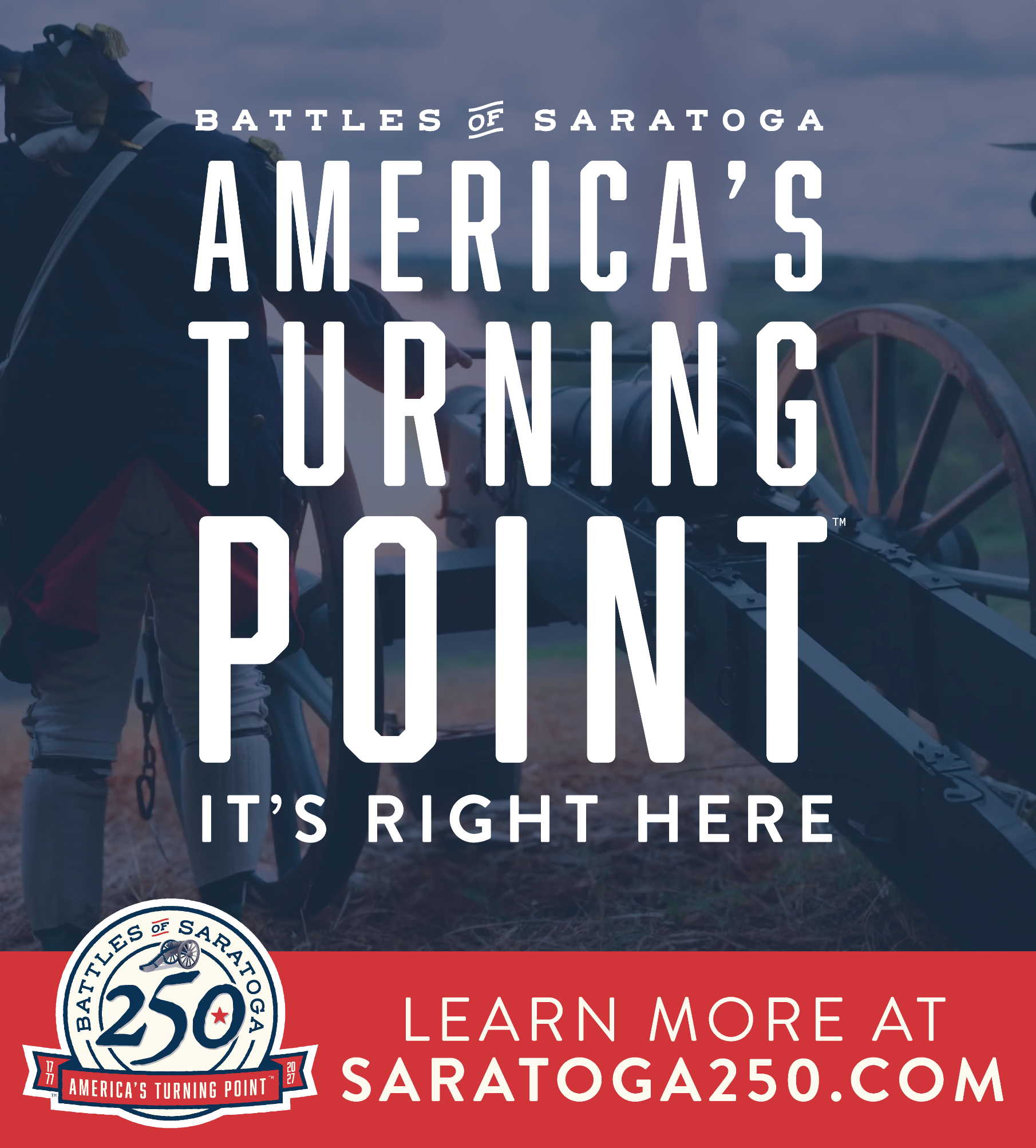 Saratoga 250 - Building Banner