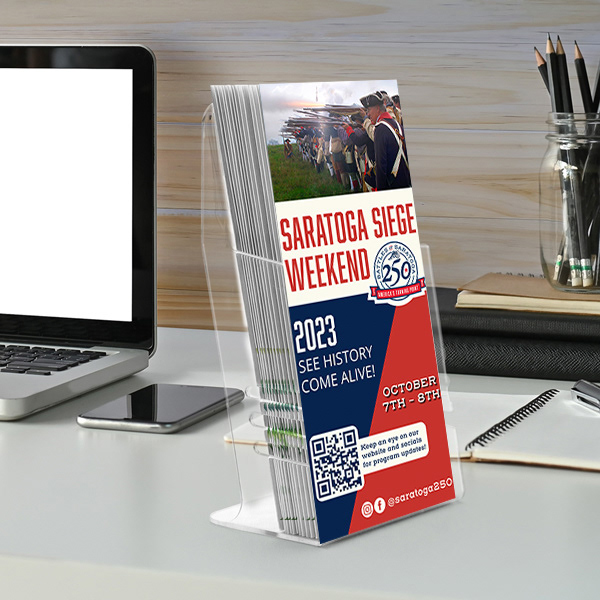Saratoga 250  "Siege Weekend" - Rack Card