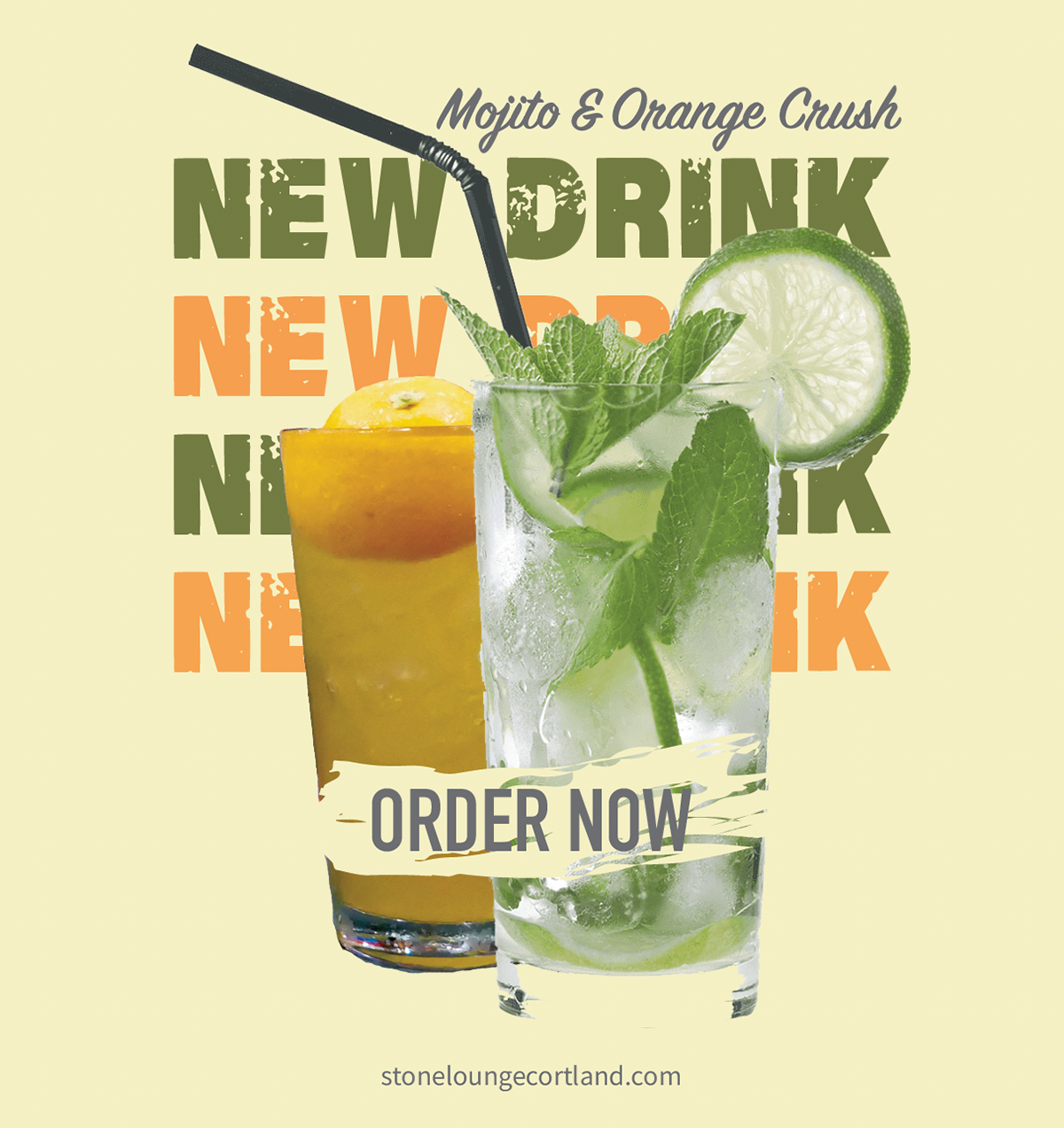 Stone Lounge New Drink Ad - Adobe Illustrator