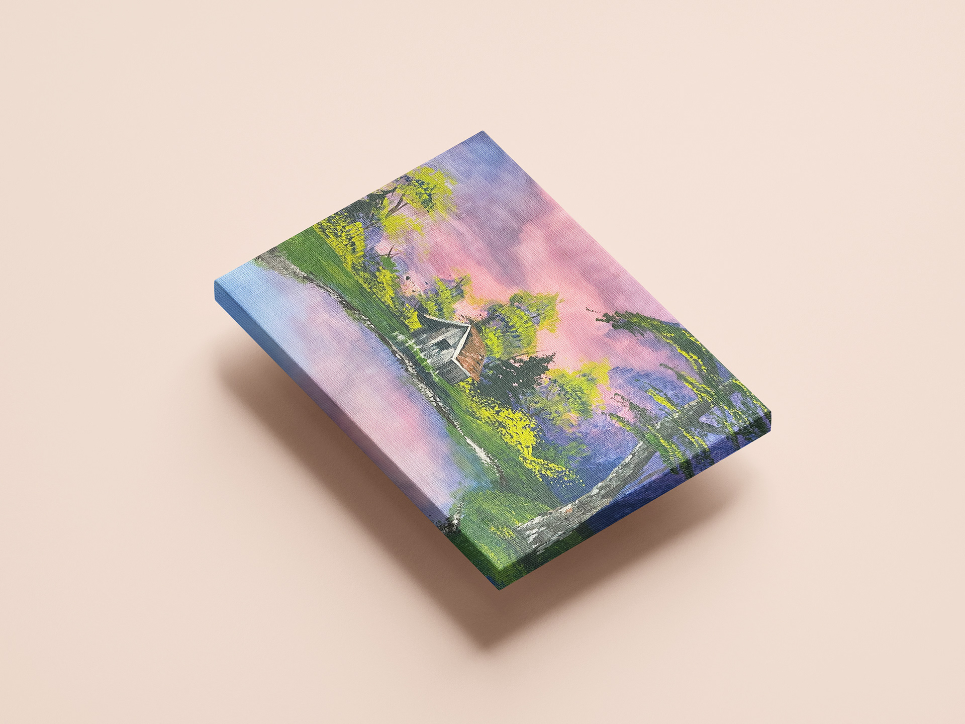 Bob Ross Rendition - Acrylic Painting