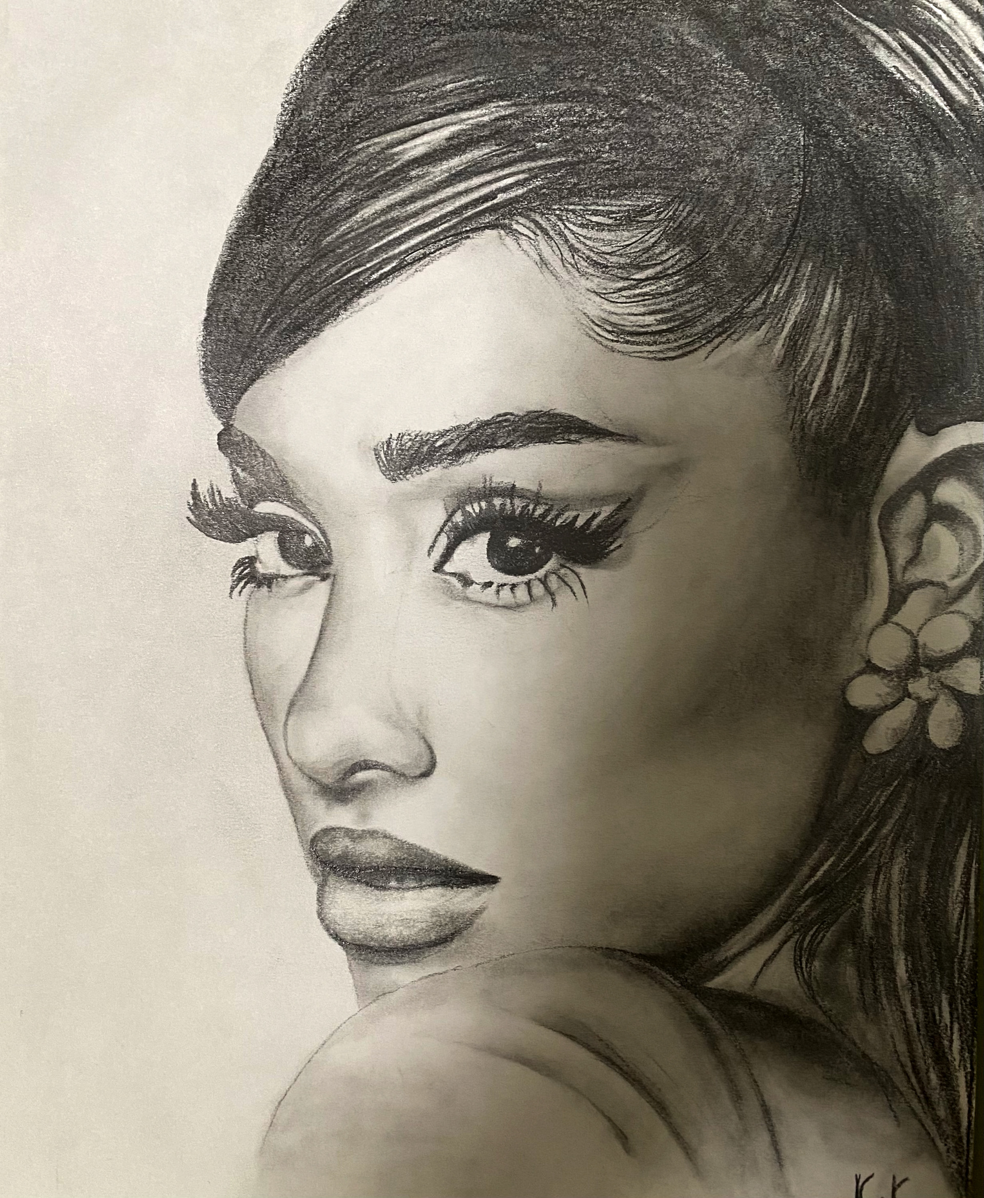 Ariana Grande - Graphite Illustration