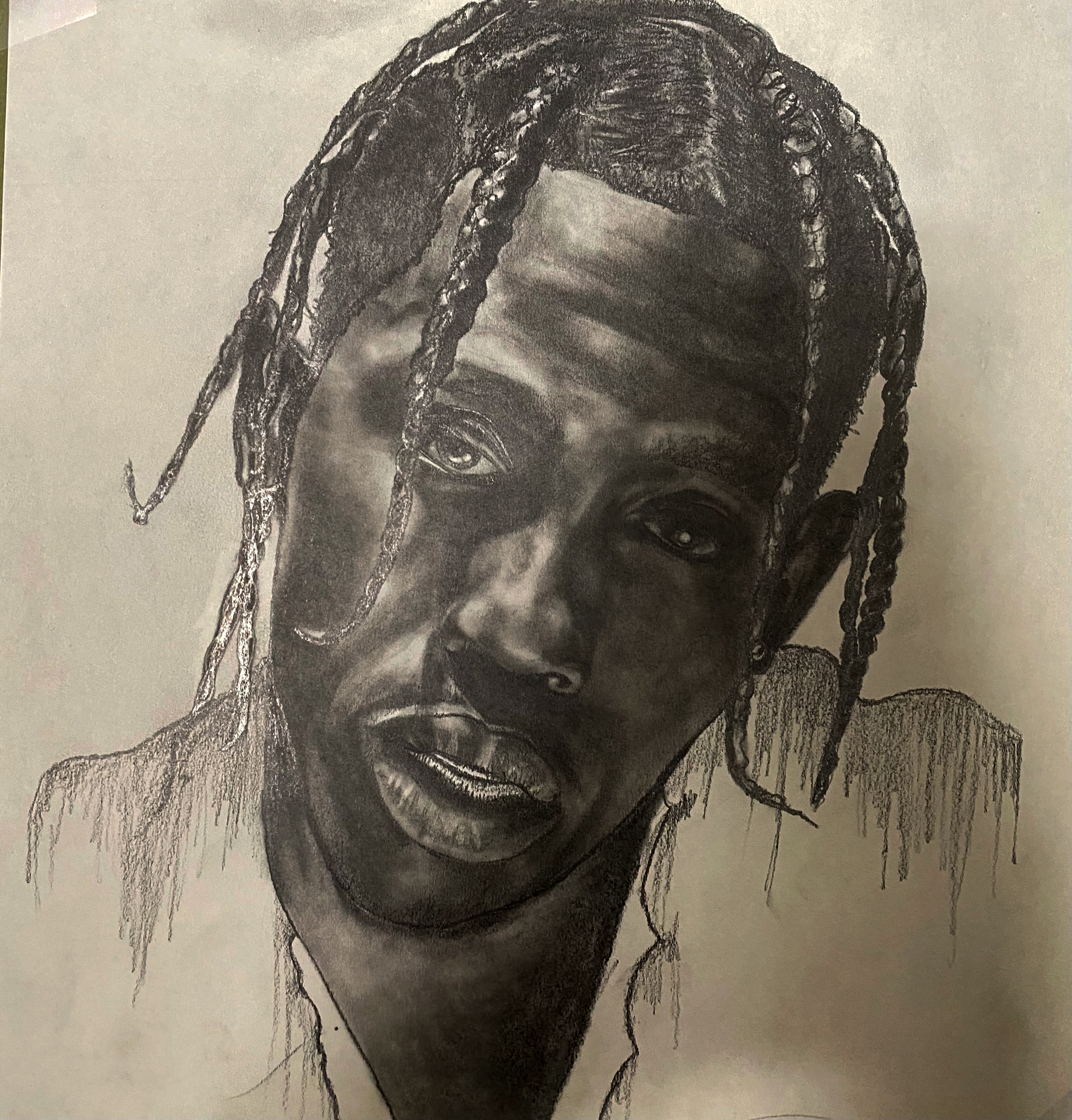 Travis Scott - Graphite Illustration