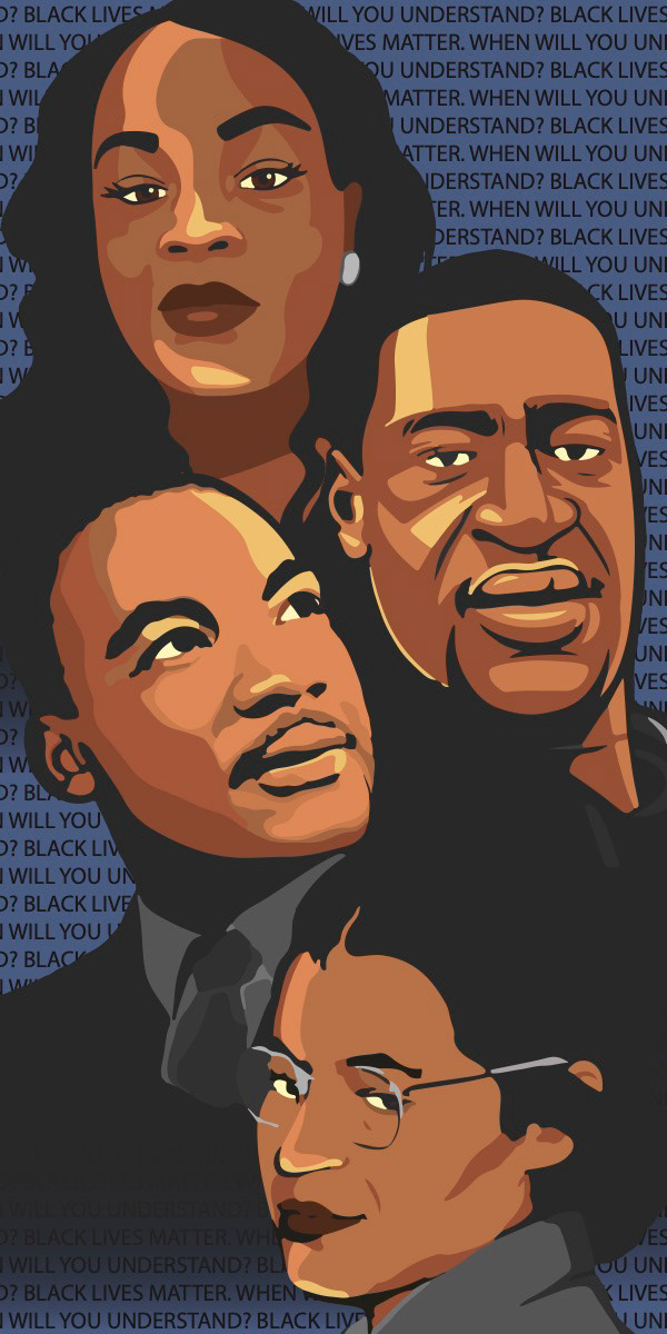 BLM Mural (hanging 4ft x 8ft in SUNY Cortland)
