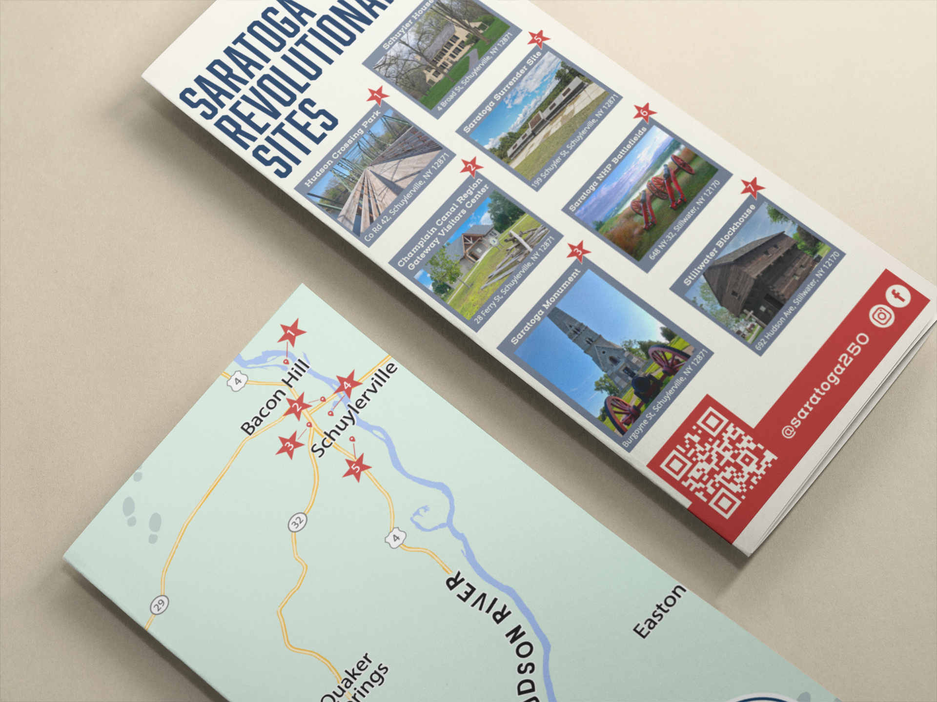 Saratoga 250 "Revolutionary Sites" - Card