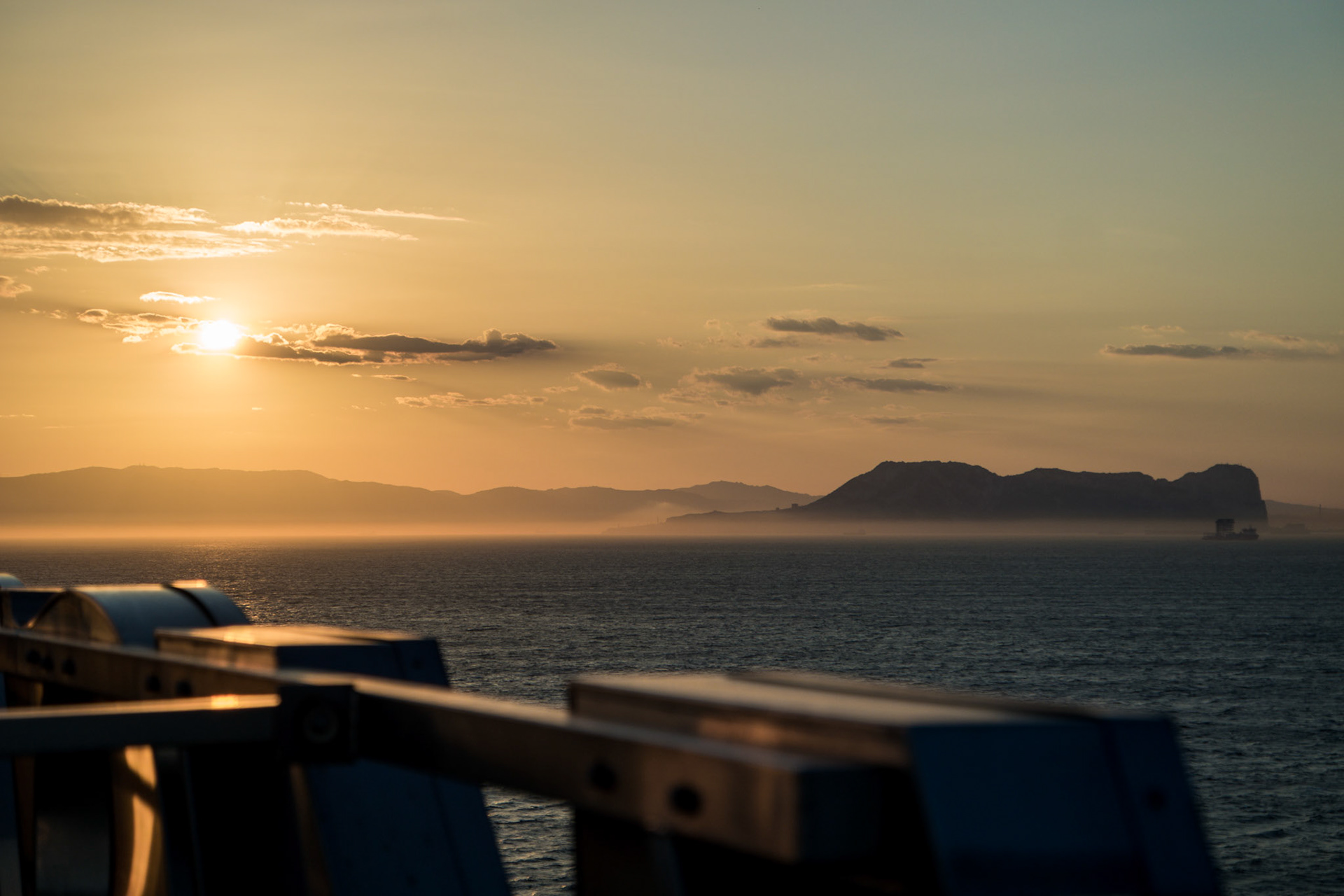 View on Gibraltar (Mediterranean Sea)