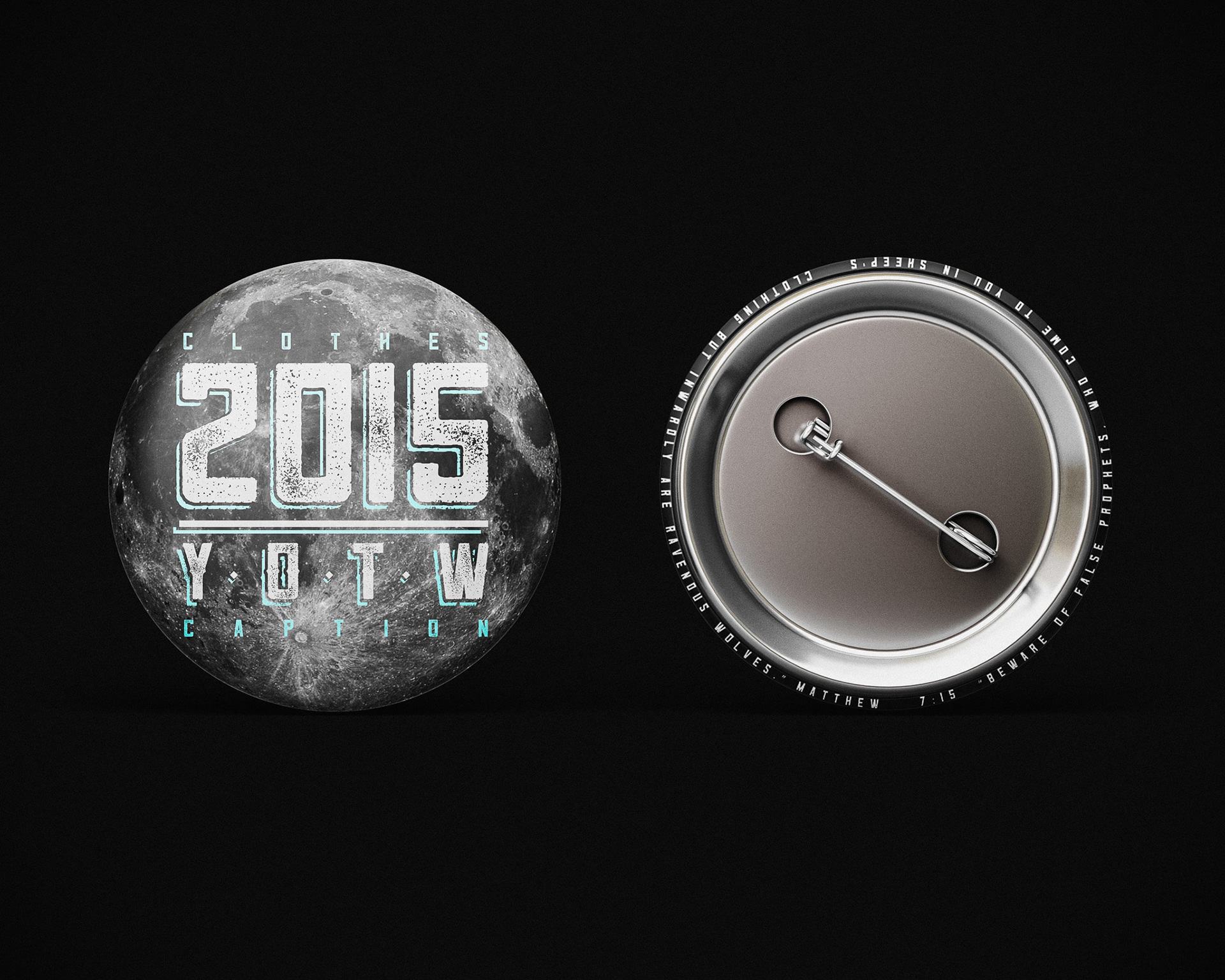 Year of the Wolf Buttons