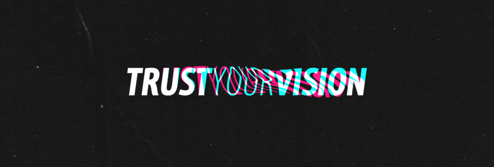 Anaglyph Graphic - A play of words again "Trust-Your-Vision" & "Television" which all ties back to closed caption and related attributes.