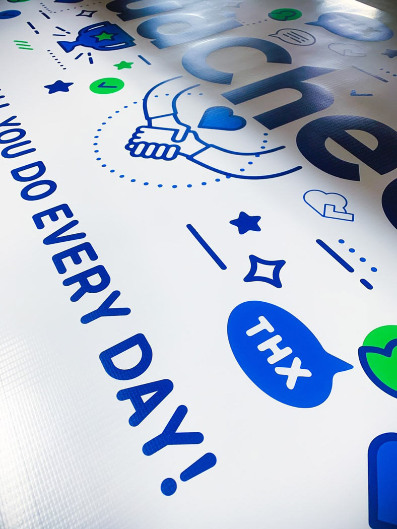 Vinyl Wrap Employee Appreciation Banner