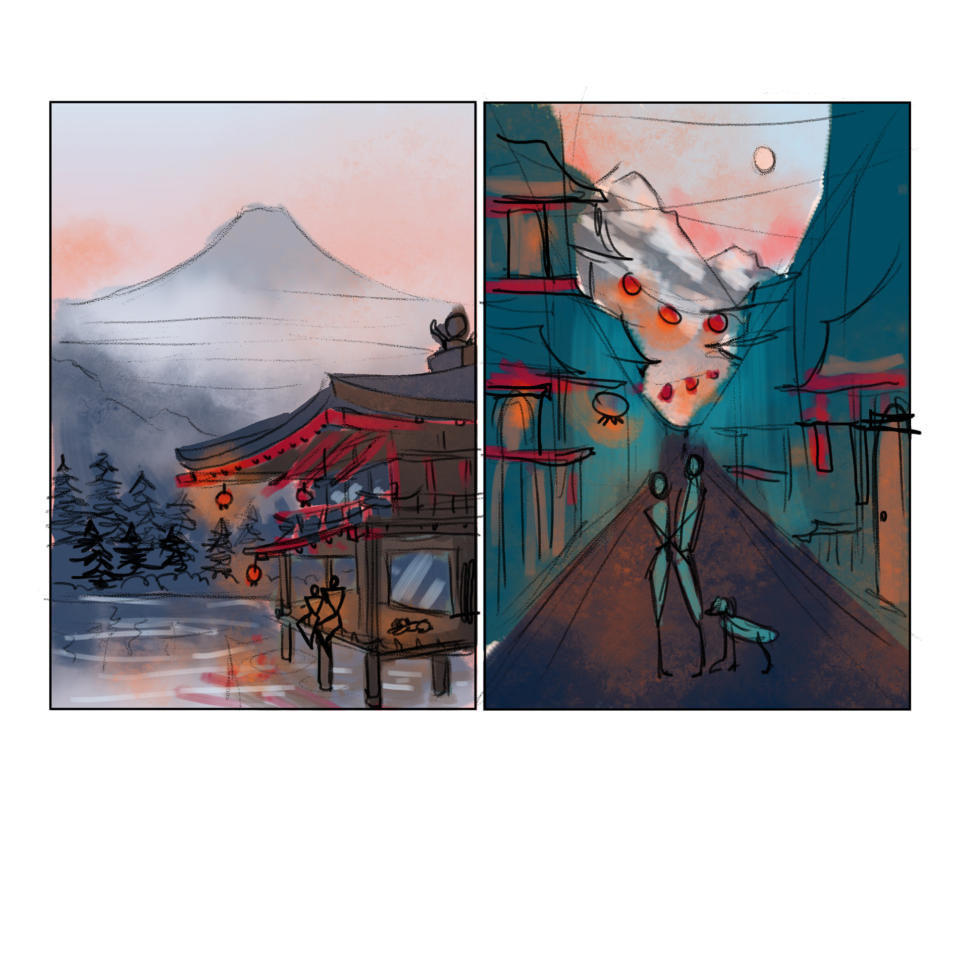 2020 Initial sketches (We gave them two options to choose from)