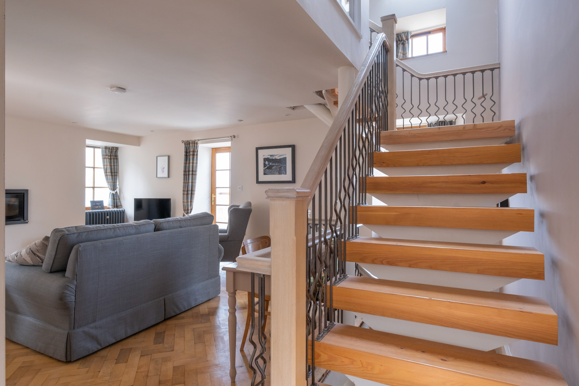 Living room and stair