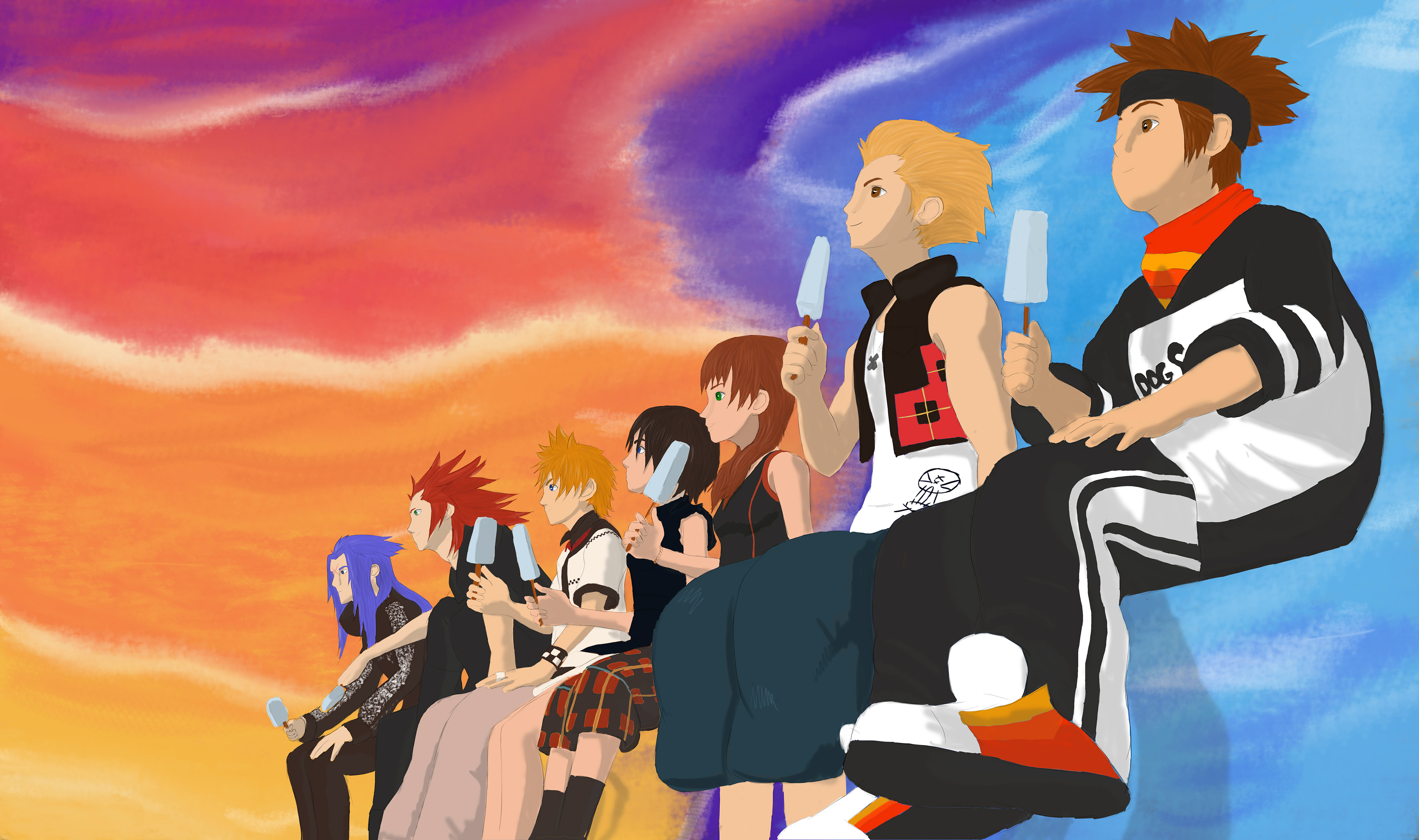 Kingdom Hearts Three Sea Salt Squad