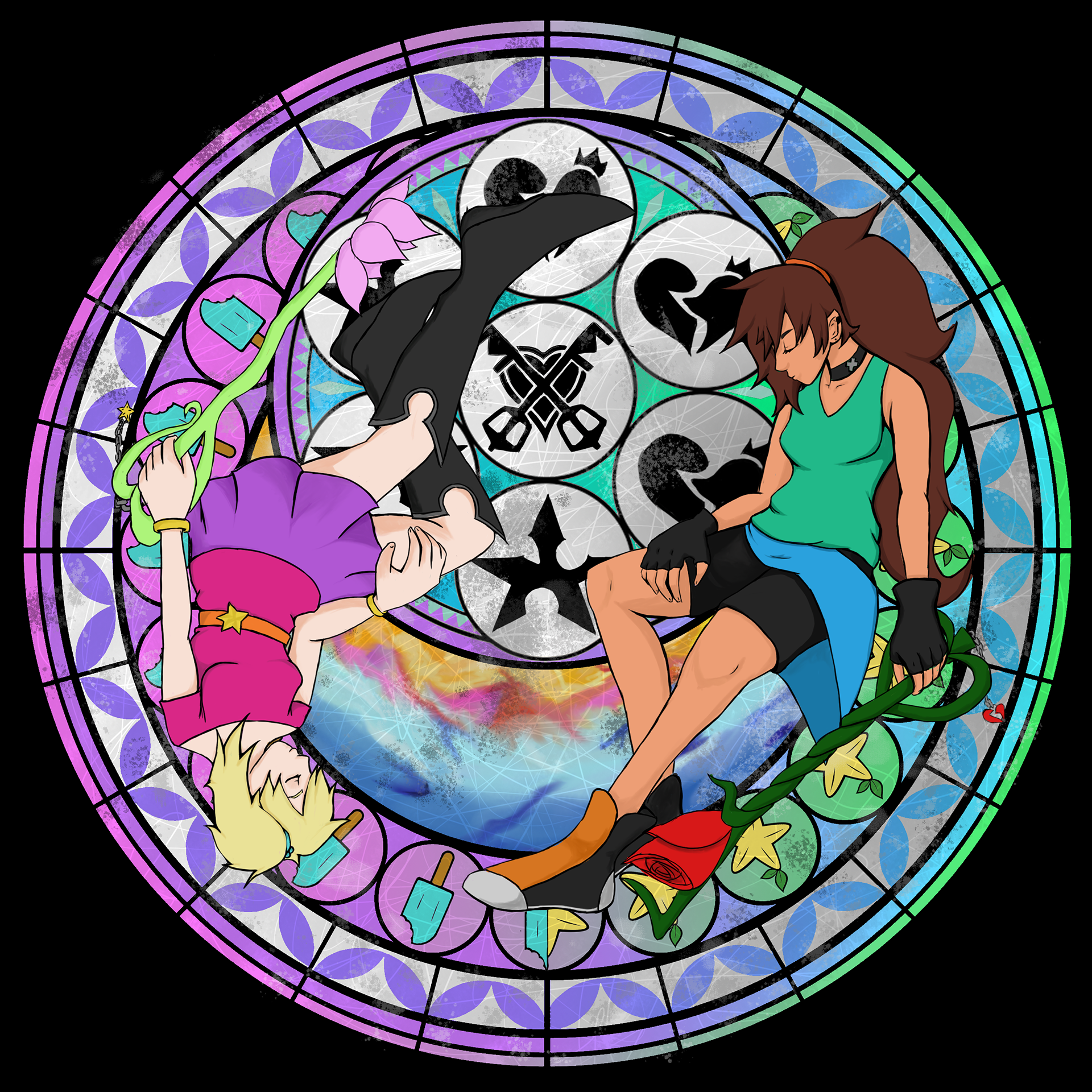 Light And Darkness Stain Glass