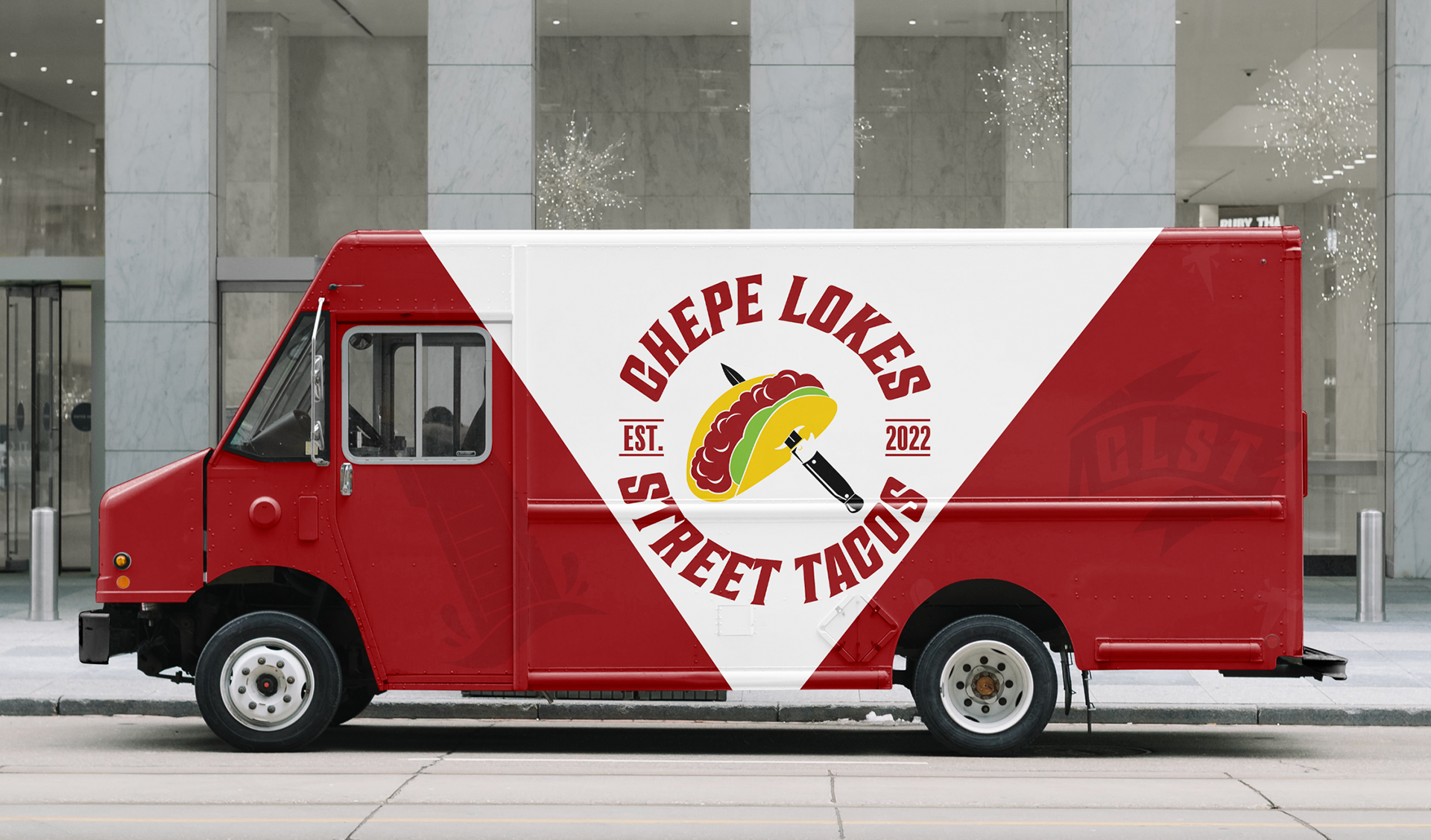The Logo on the side of the food truck