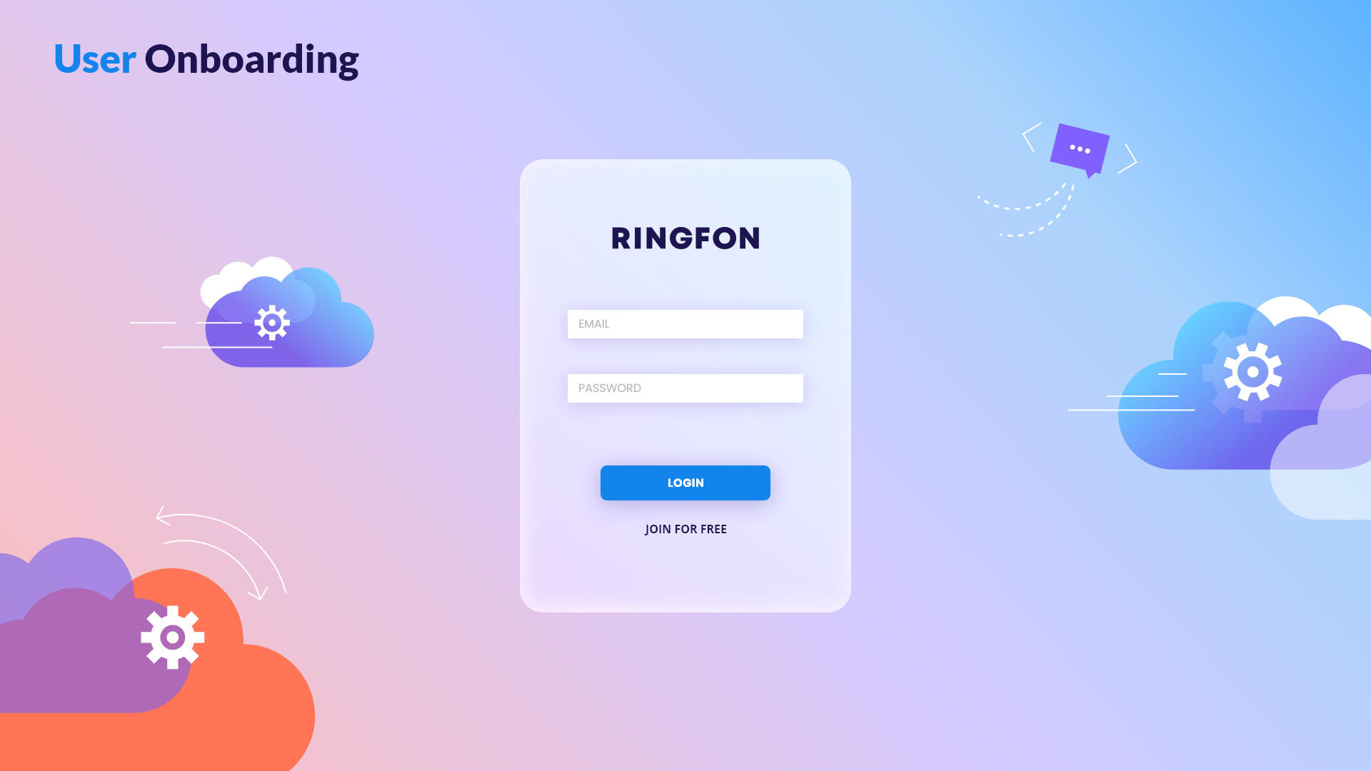 Web app design, user onboarding