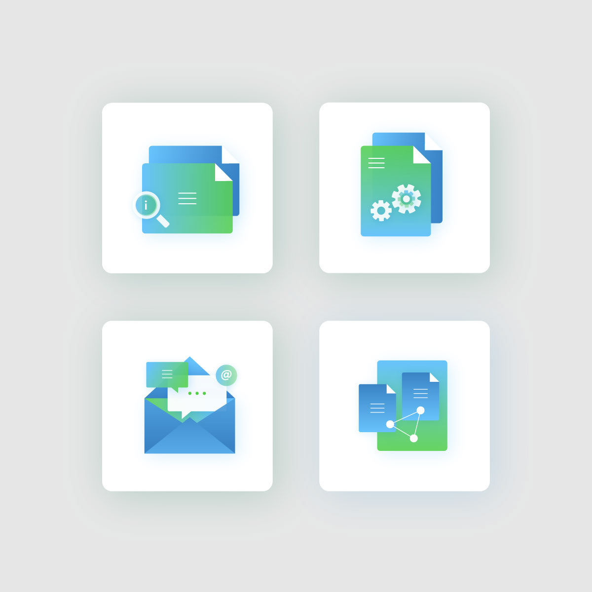 Document and Workflow Icon Set