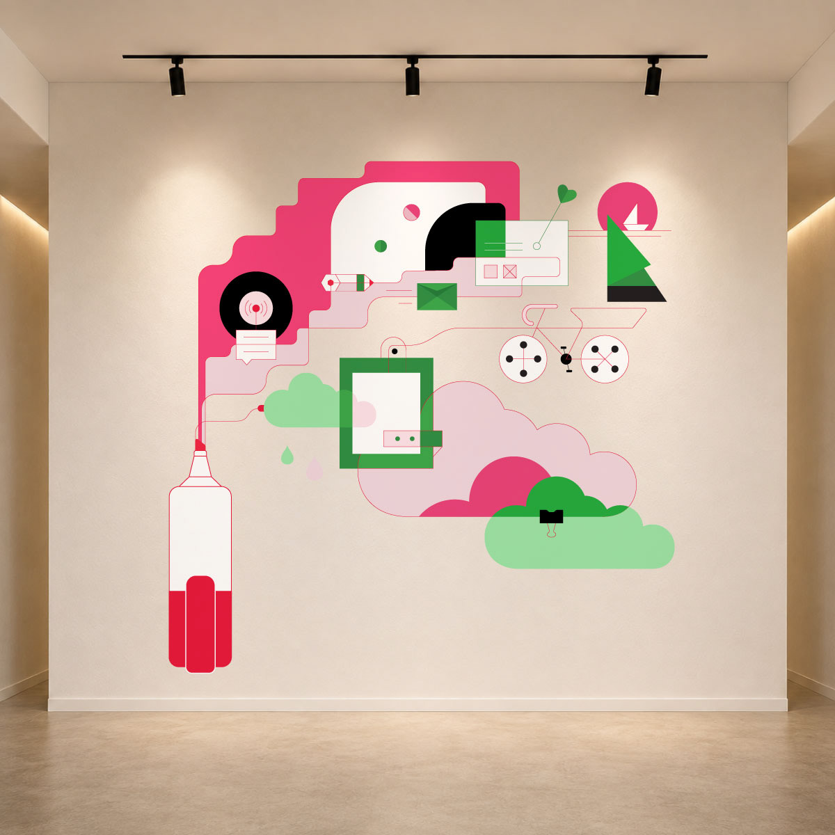 Illustration Wall Art Poster Design