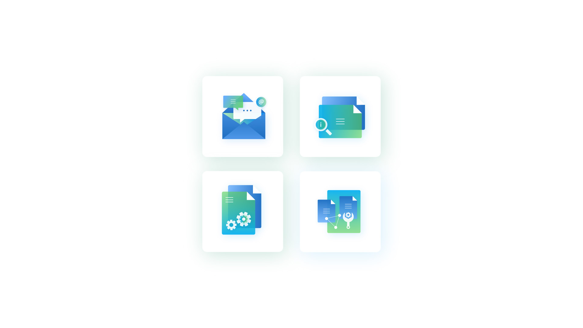 Blue green icons for free download.