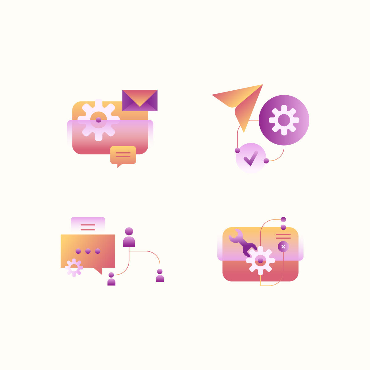 Custom Business Icon Set