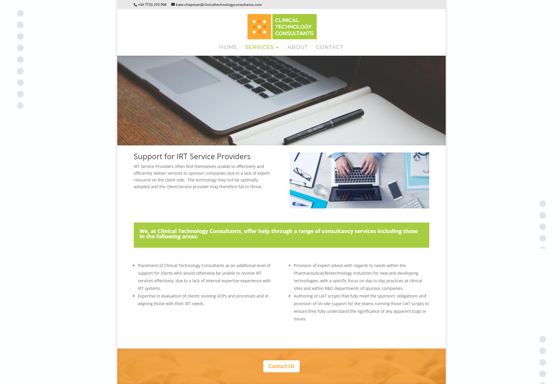 Clinical Technology Consultants Information Page