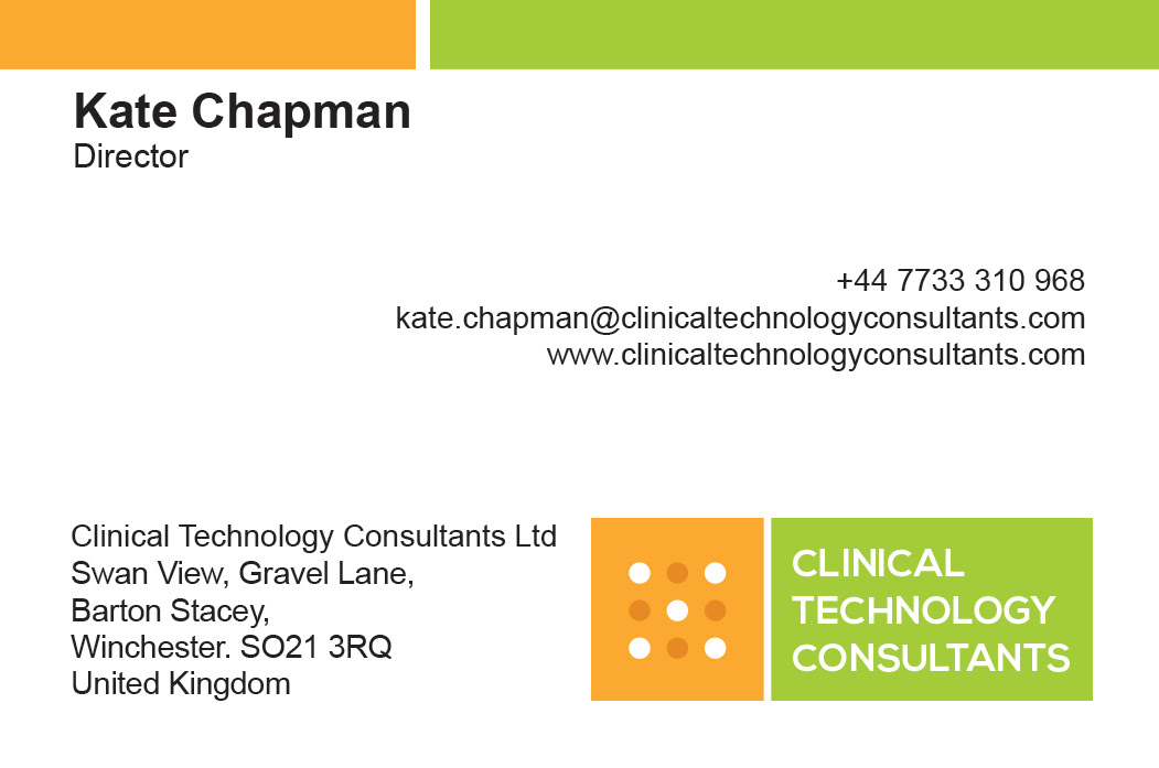Clinical Technology Consultants Business Card