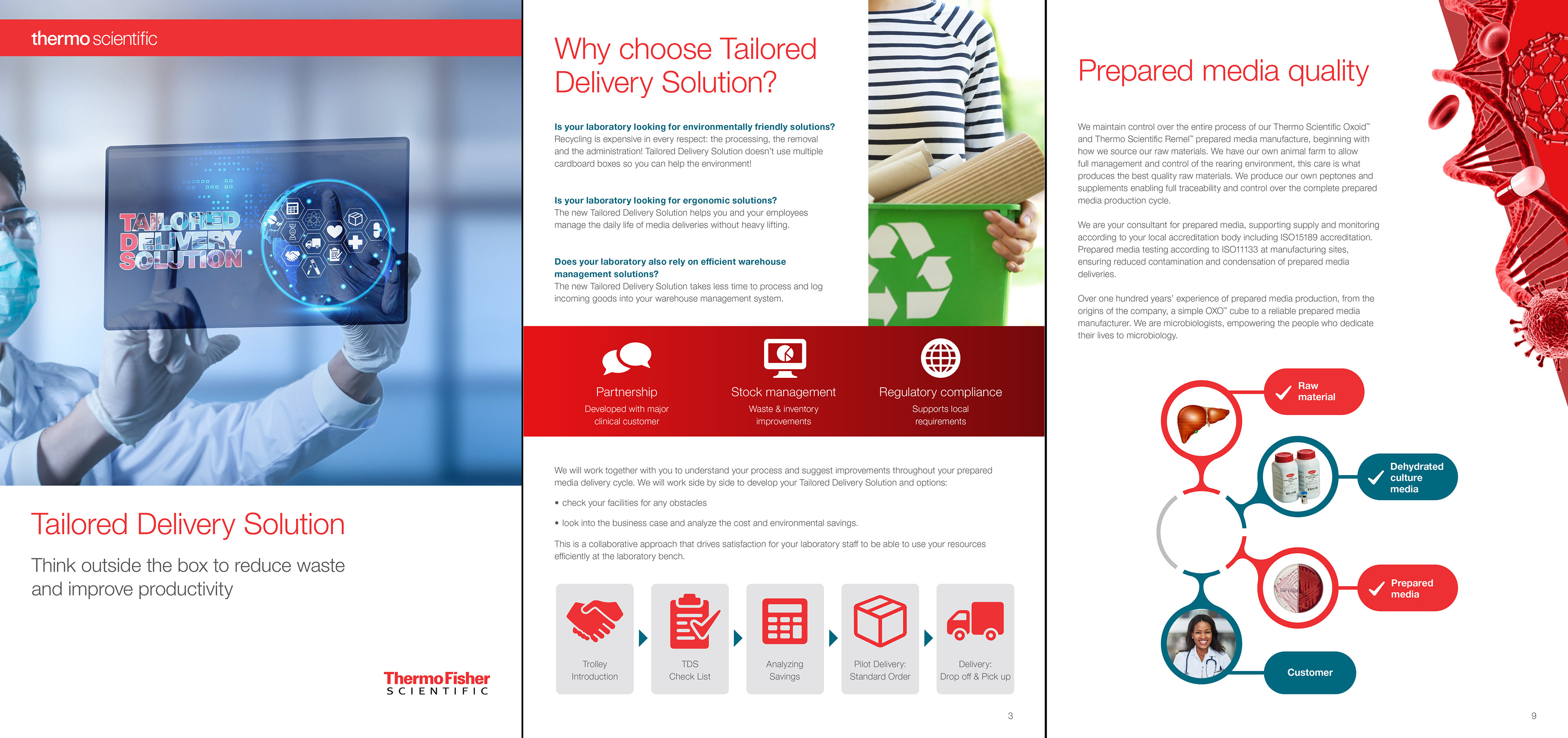 Brochure layouts and workflow designs