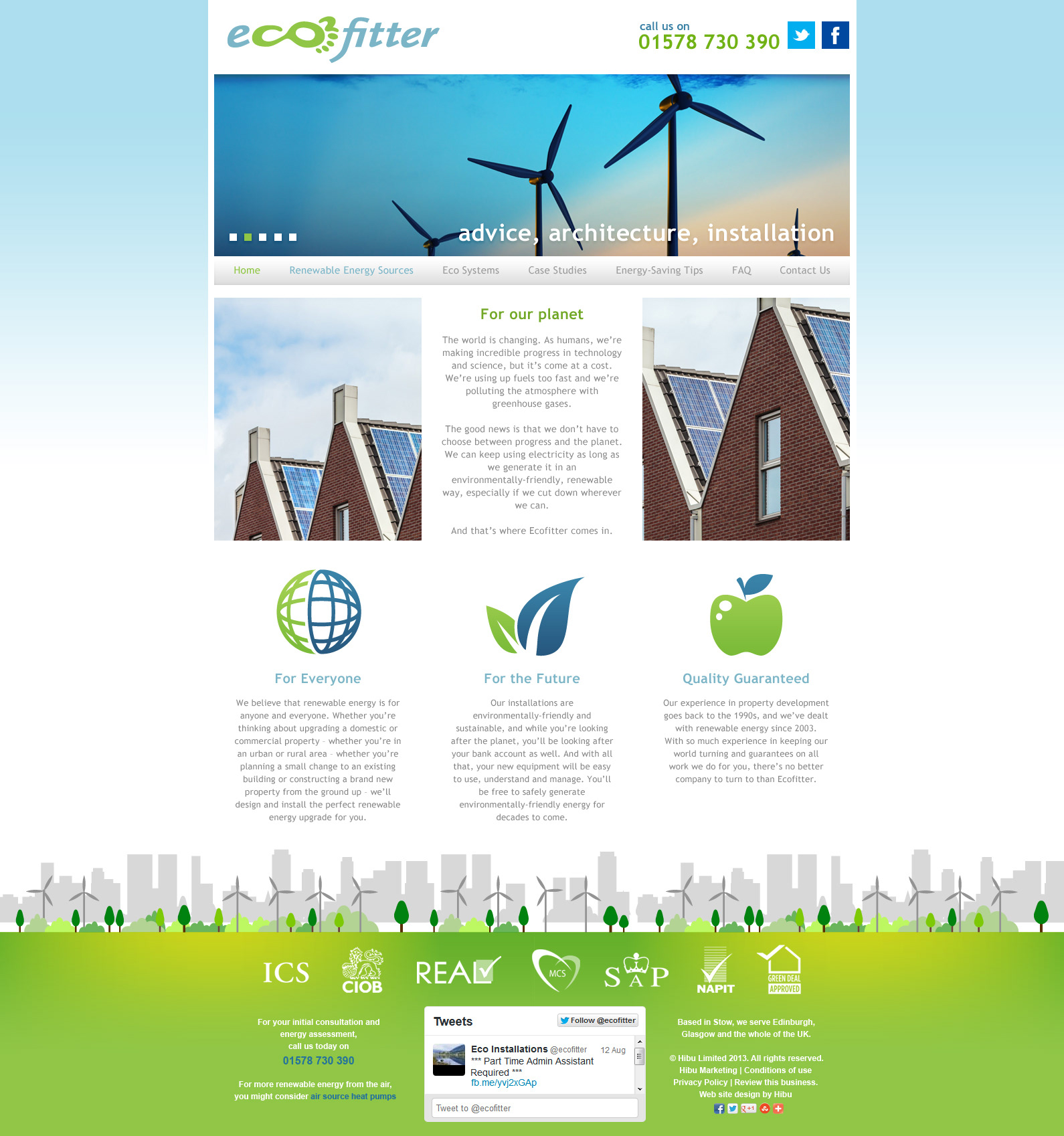 Eco Fitter homepage