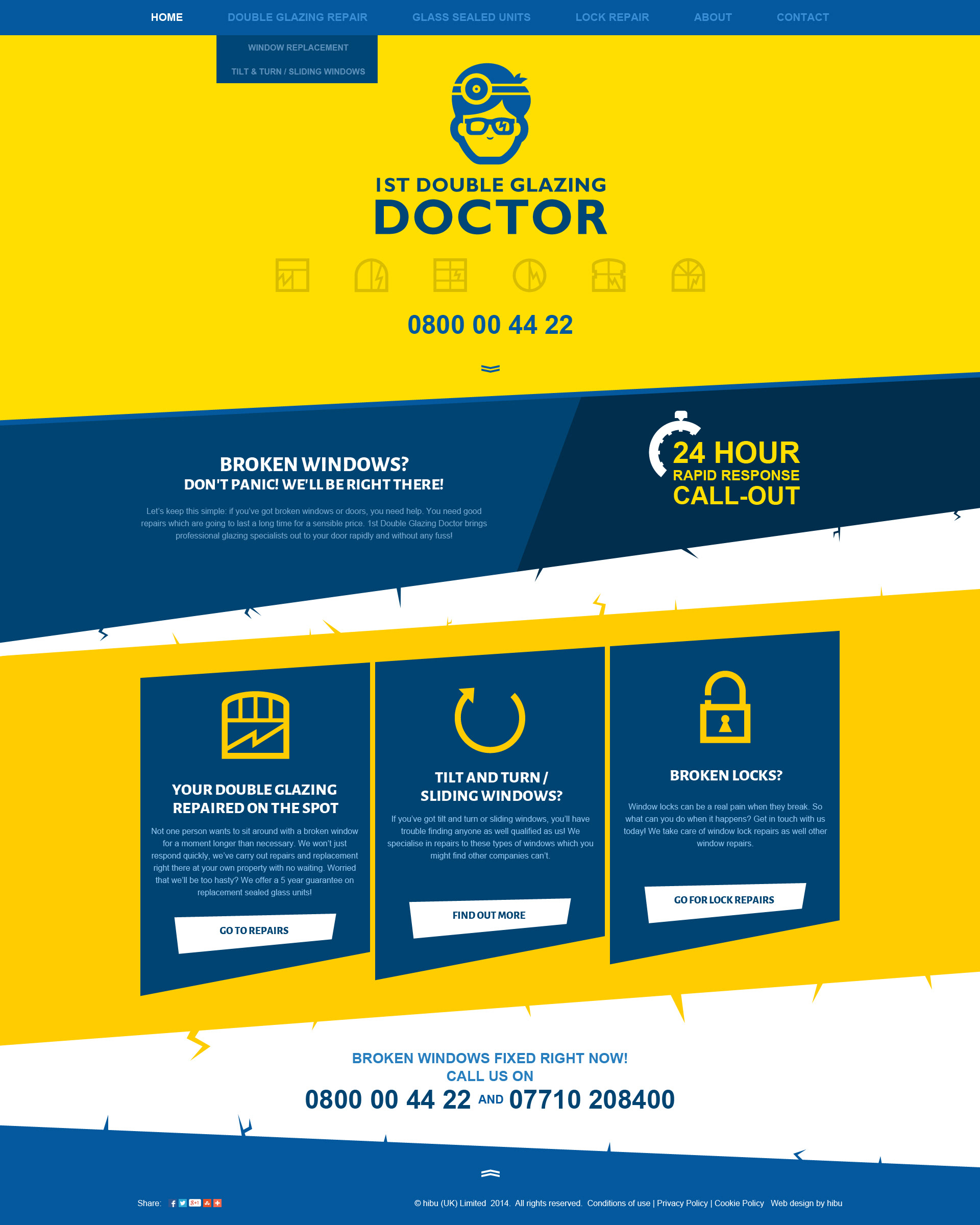 1st Double Glazing Doctor Homepage