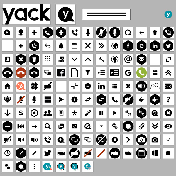 Yack.net iconography