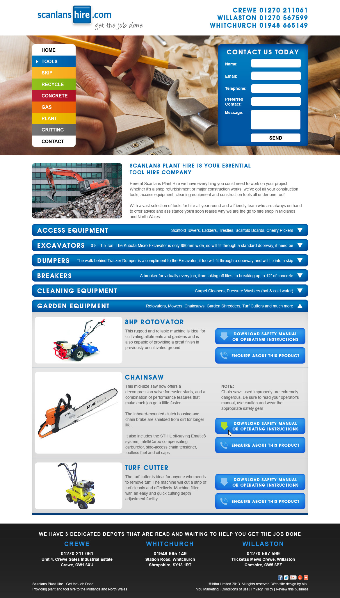 Scanlans Hire Catalog