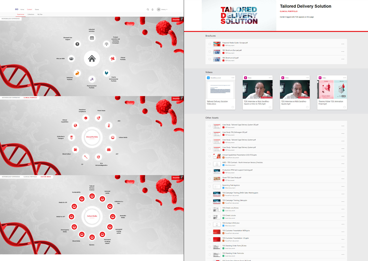 Sales tool Showpad experience setup and design