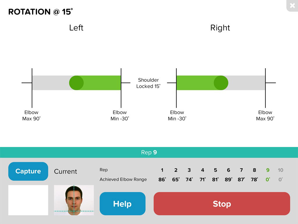 MuJo Patient Machine App: In-Exercise Information