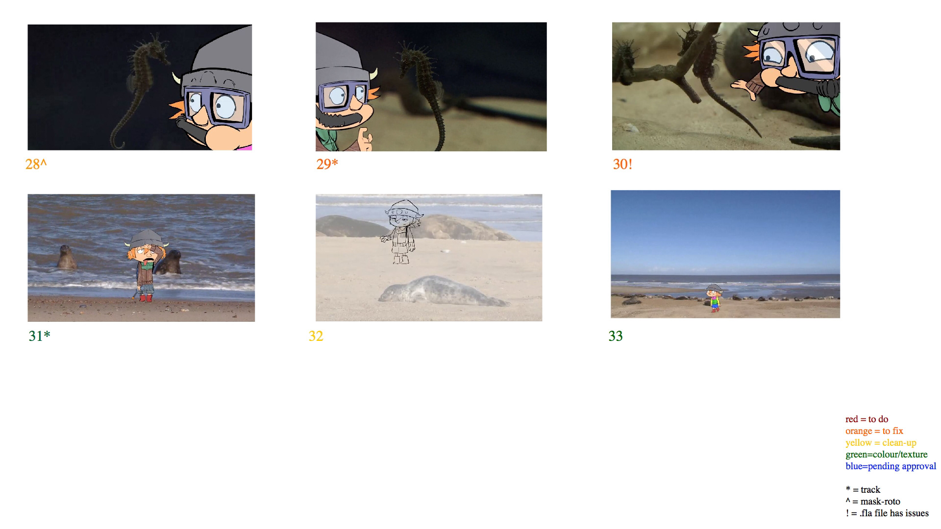 Early storyboard for the Kickstarter Pilot Episode