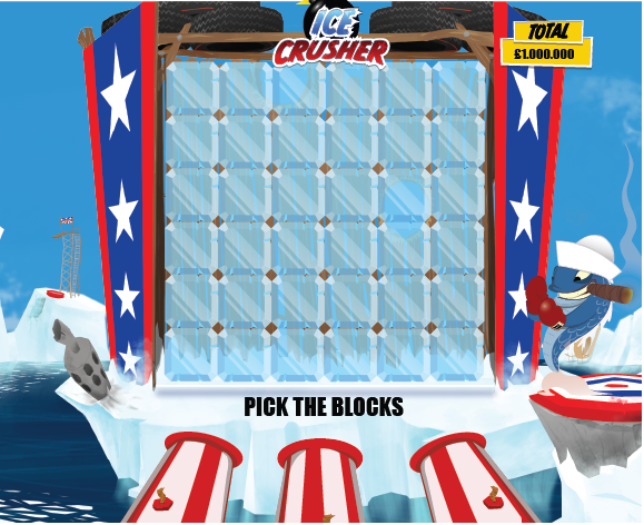 Bonus Round Design Ice Block Picker - Cannon would shoot random blocks