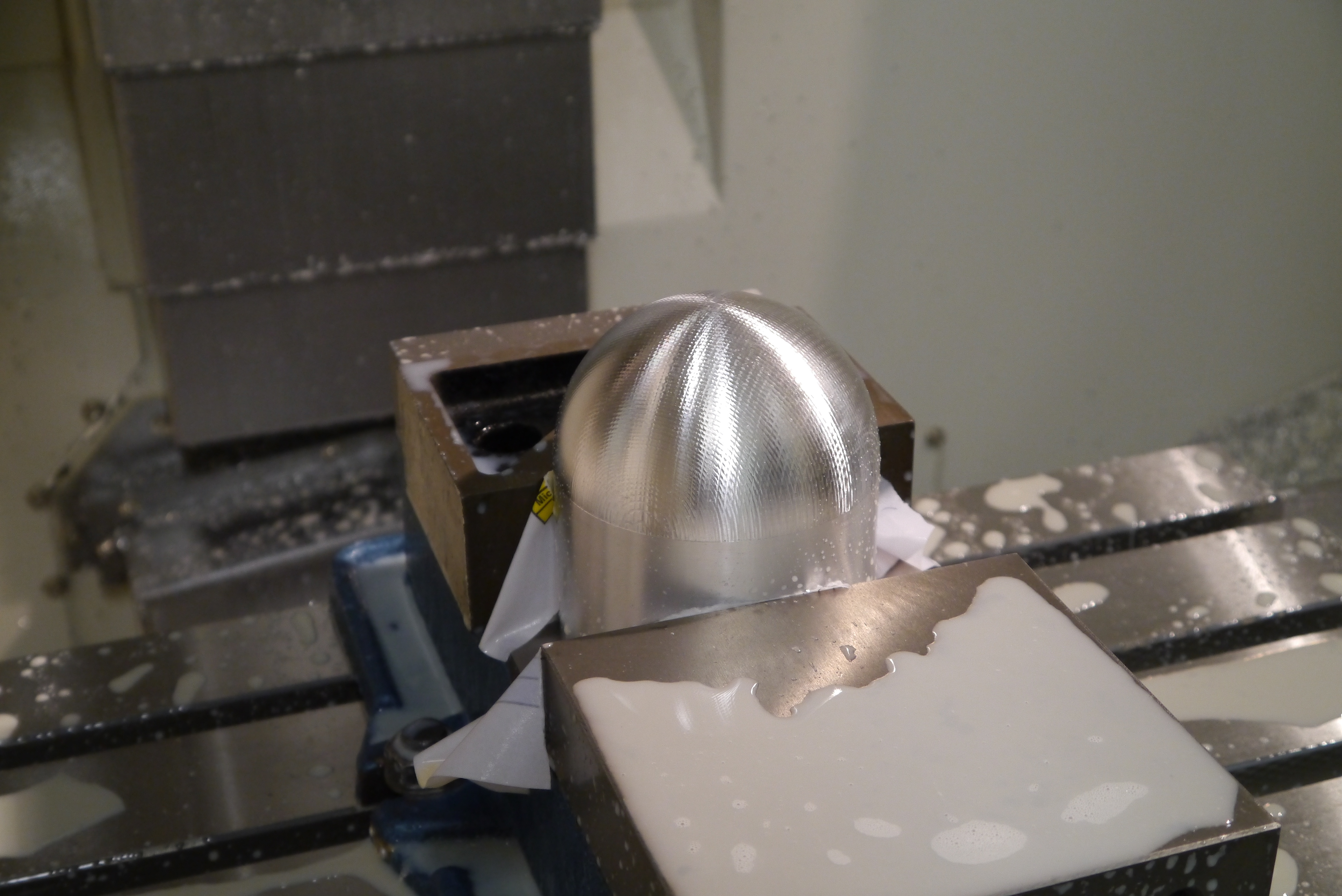 Designed CNC toolpath