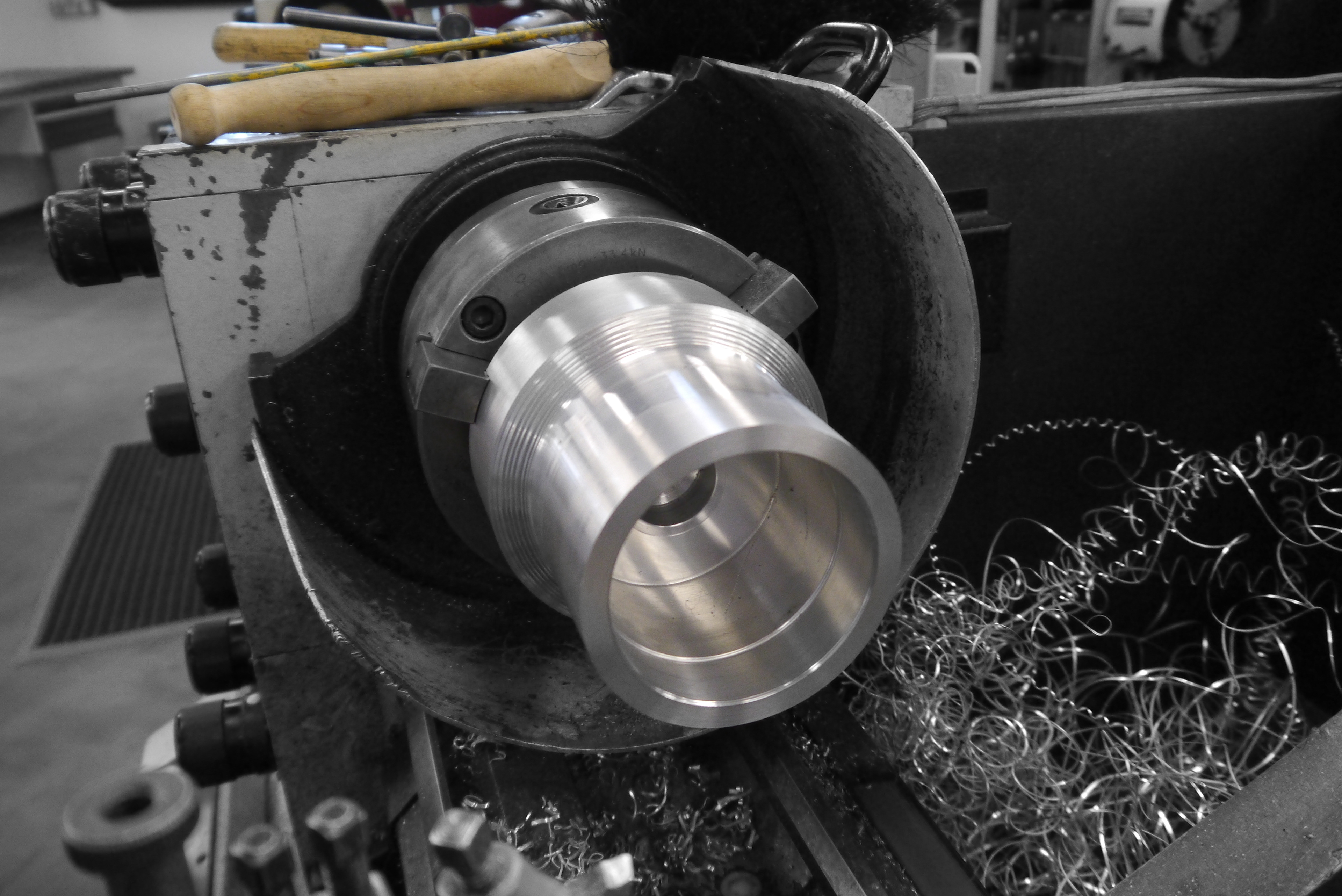 125mm dia large bore hand turning