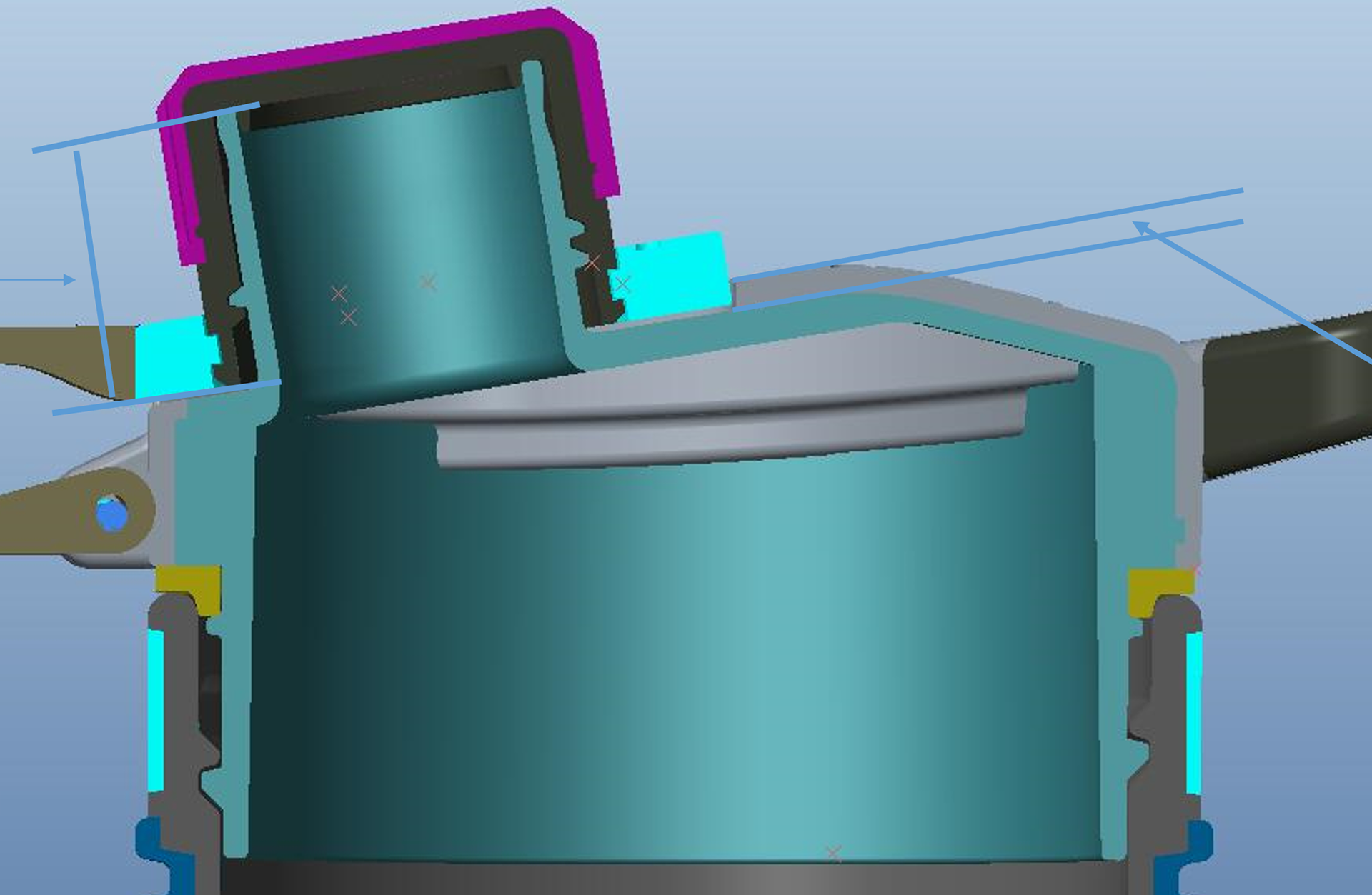 Filter section fit