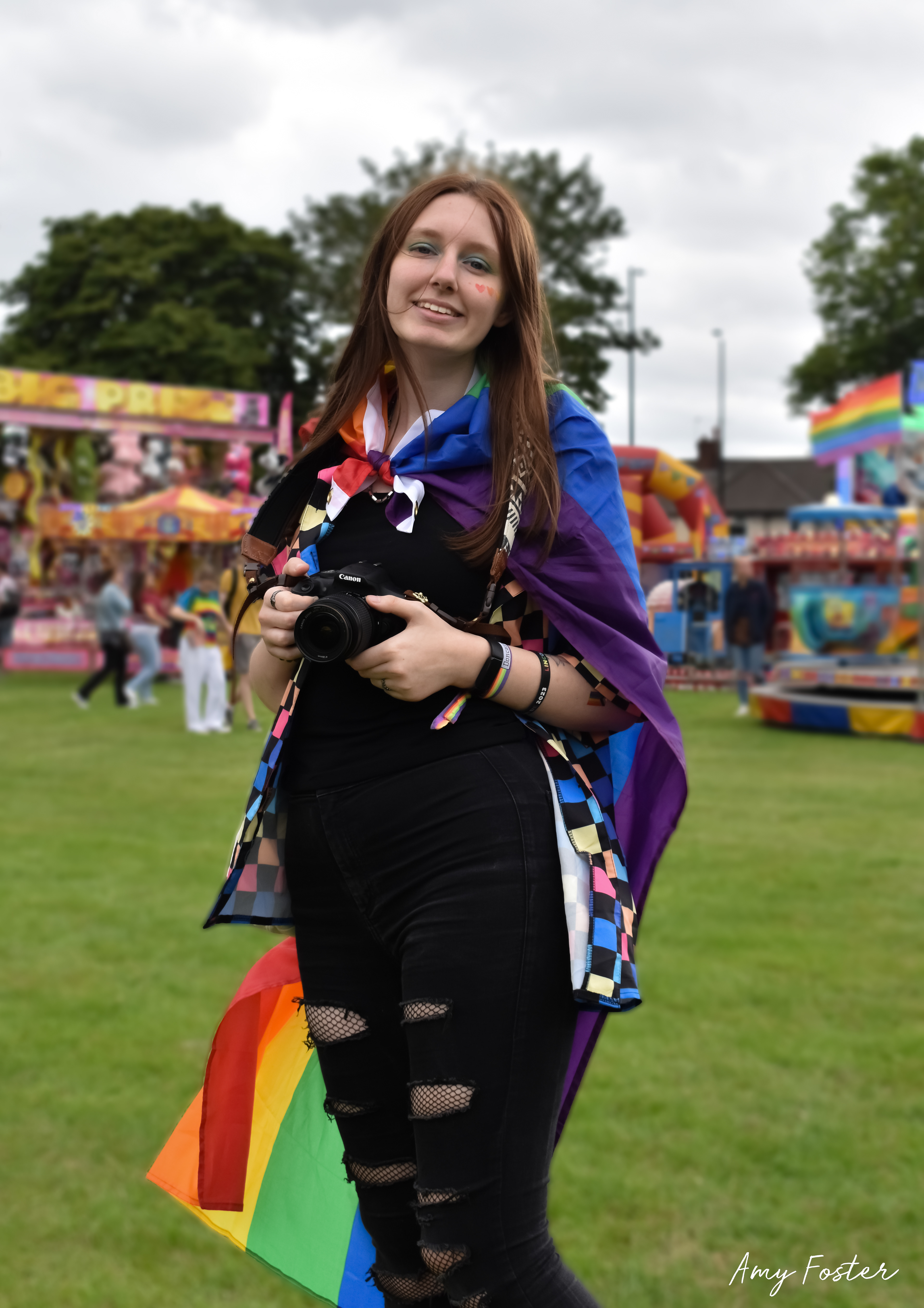 Young woman at pride