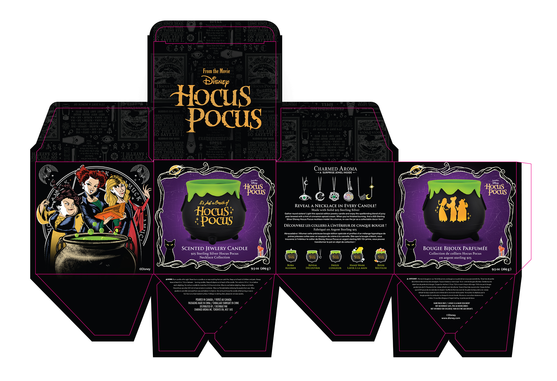 Charmed Aroma Disney Hocus Pocus Jewelry candle designed by Vincent Beauchemin