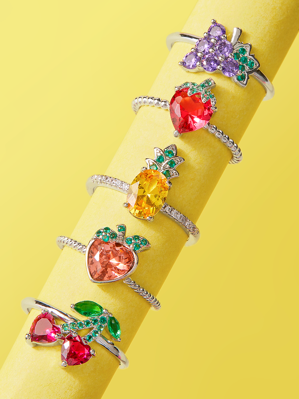 Charmed Aroma Summer Dainty Fruit Ring Collection