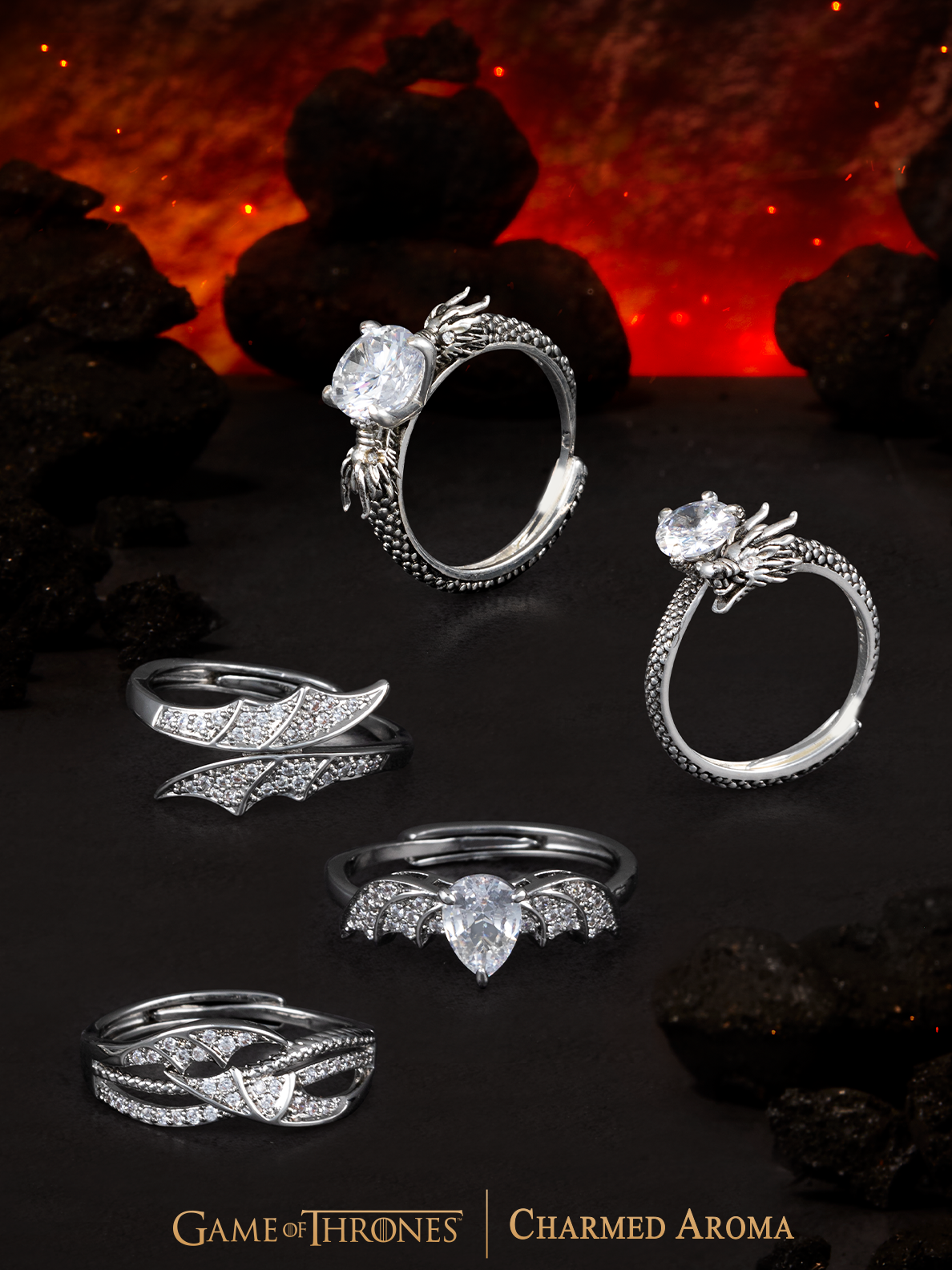 HBO Game of Thrones Ring Collection Vincent Beauchemin