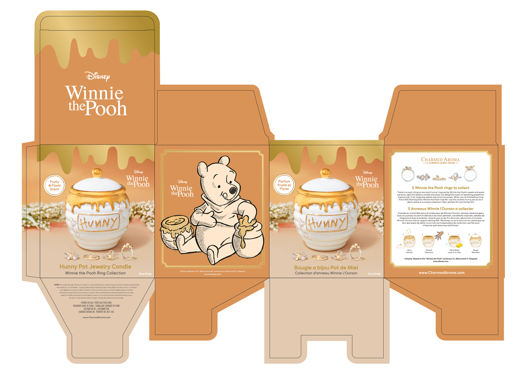 Charmed Aroma Disney Hunny Pot Candle Winnie the Pooh, designed by Vincent Beauchemin