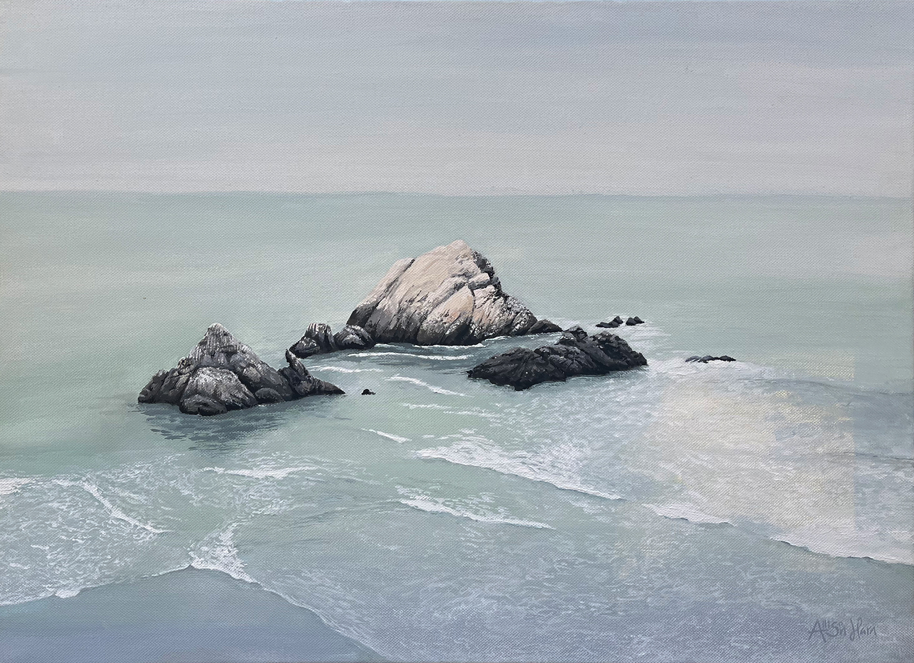 Rocks & Surf - 18X24