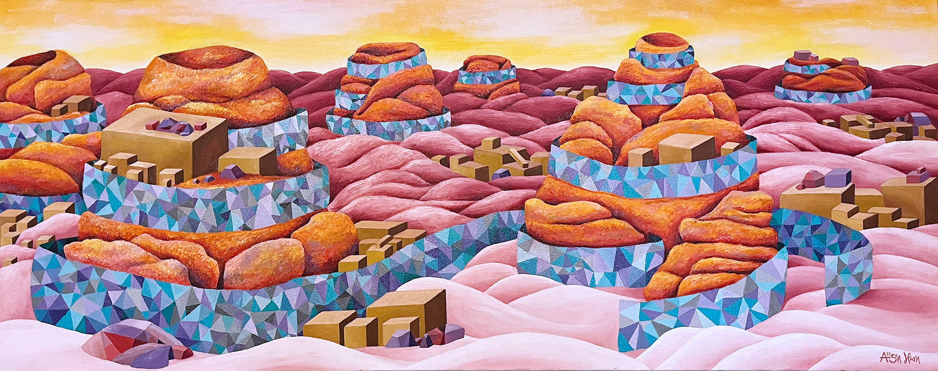 Cotton Candy Dreams - 16x40in