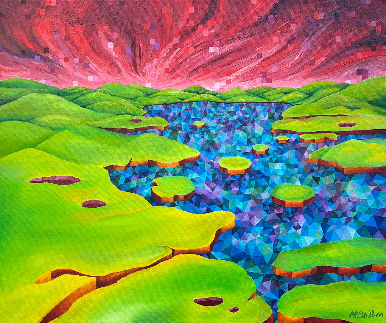 Sea of Glass - 20x24in