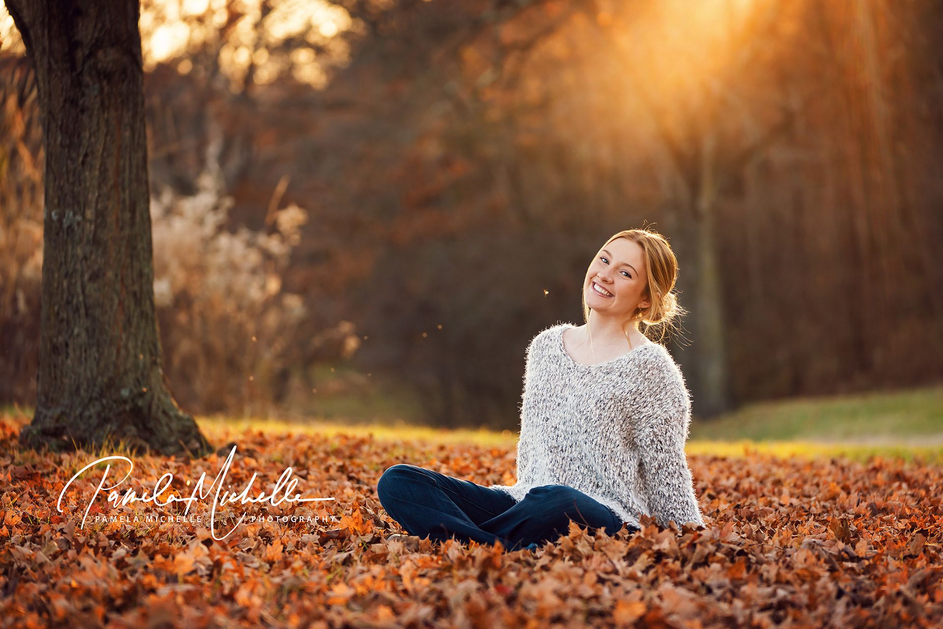Senior natural light fall session, St. Louis, MO